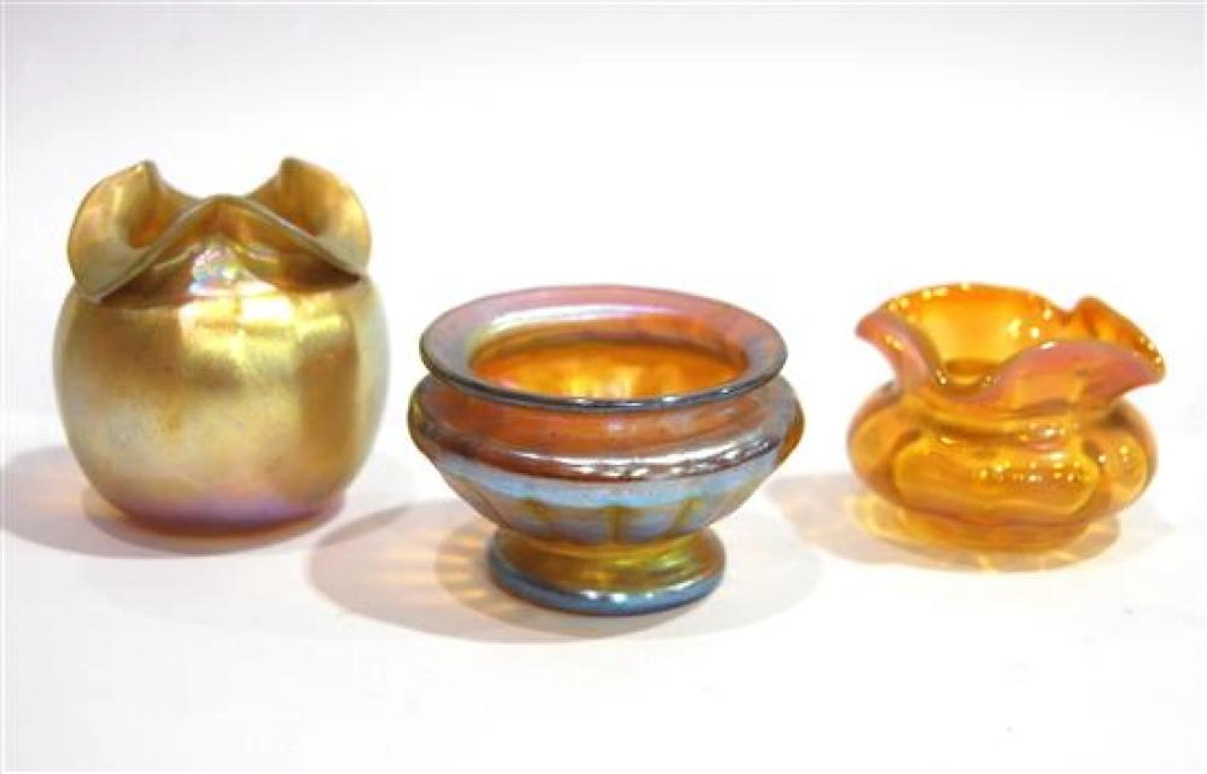 Two Tiffany Favrile Glass Vases