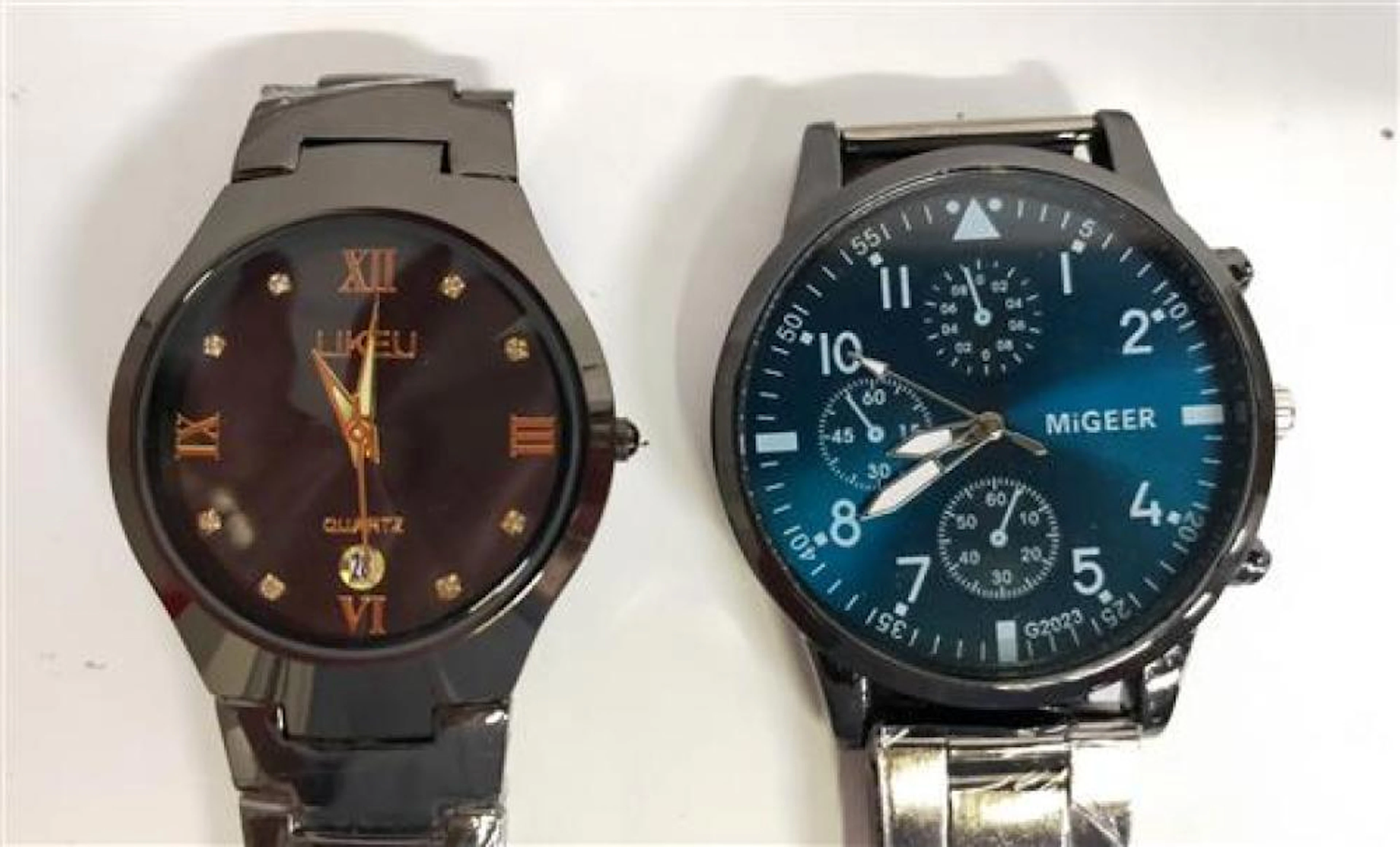 Two gent's wrist watches marked Likeu & Migeer