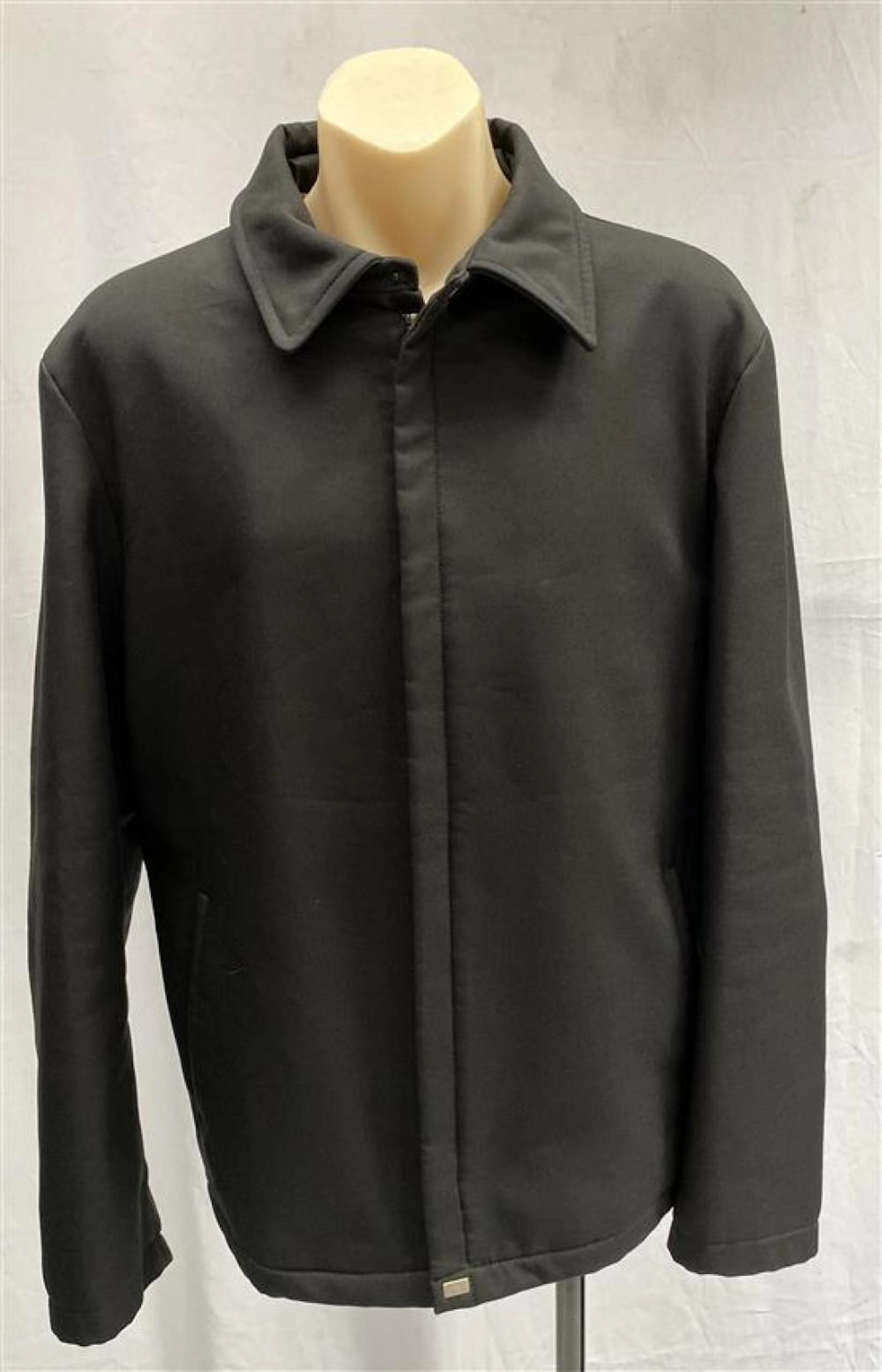 Versace: A Classic V2 Black Padded Car Coat,