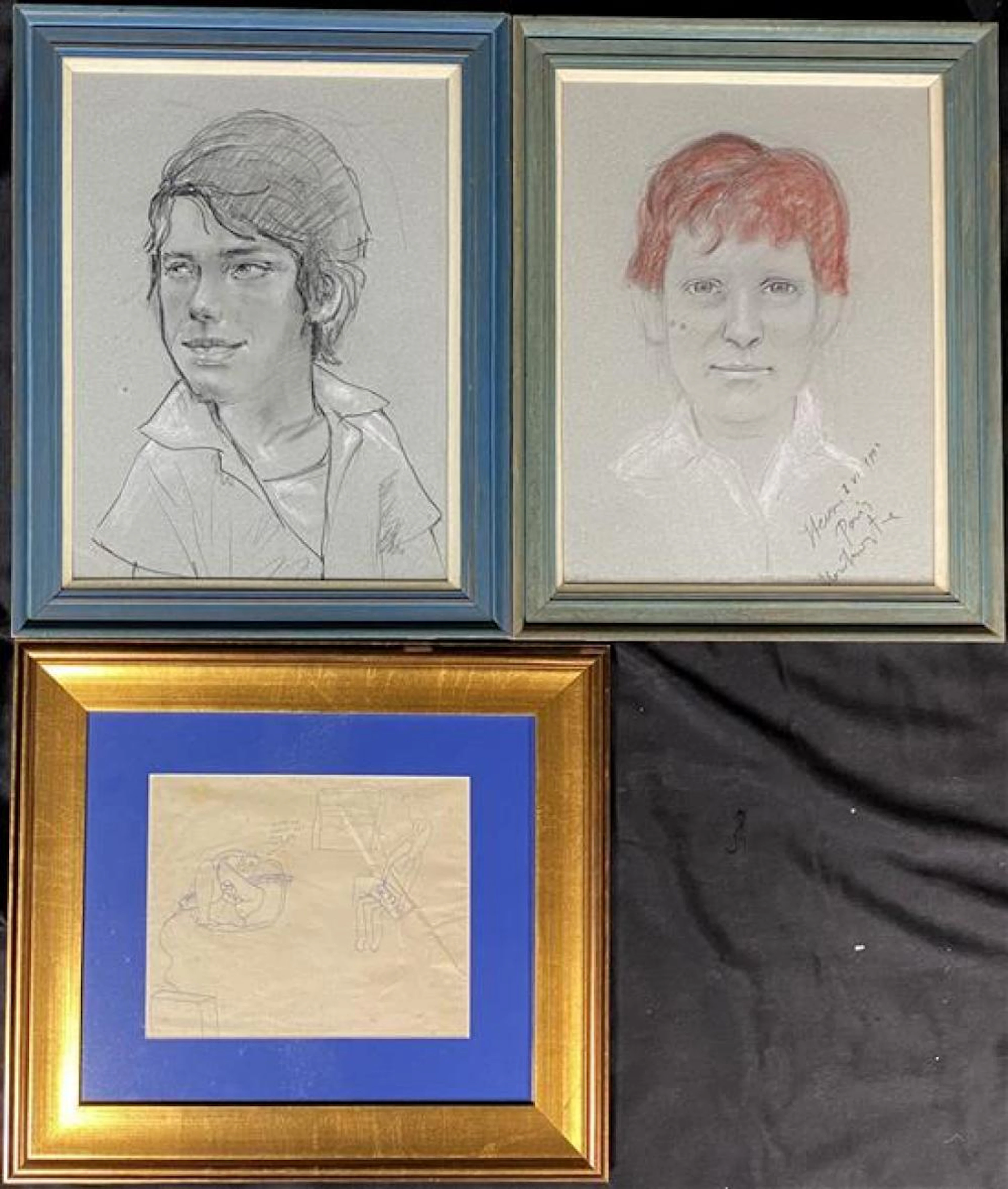 French School Two Portraits of Boys