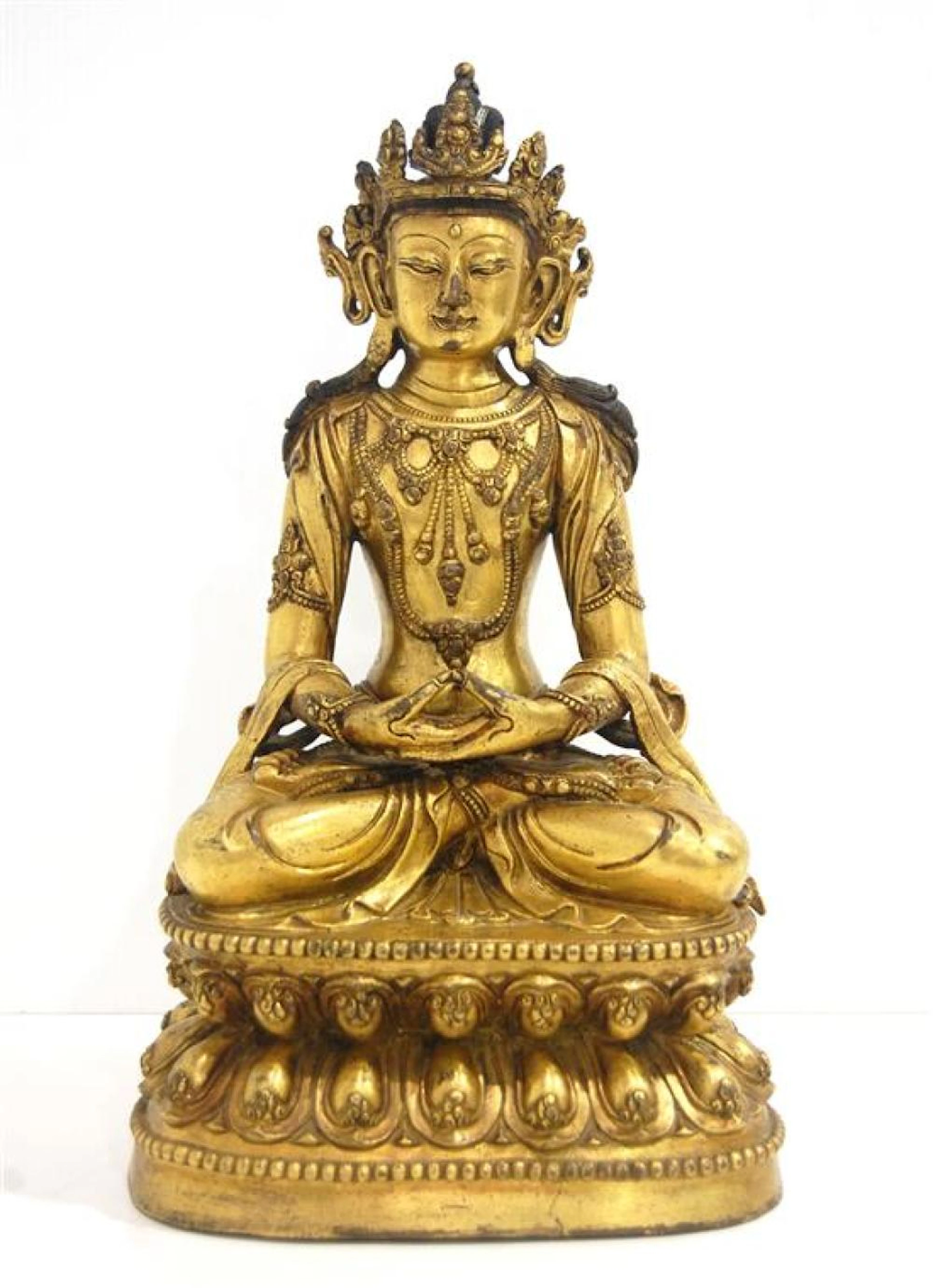 A Fine Sino-Tibetan Figure of Maitreya