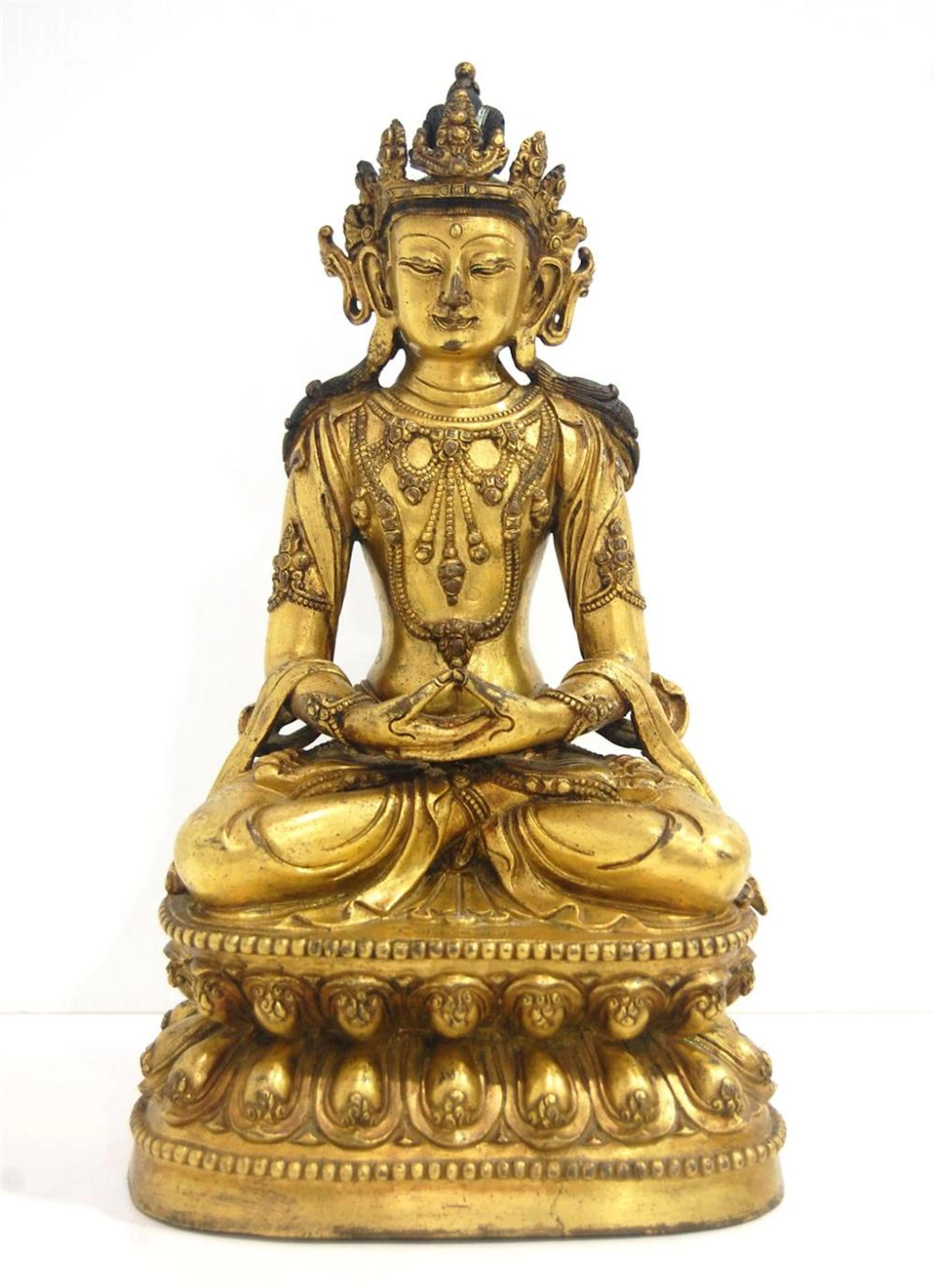 A Fine Sino-Tibetan Figure of Maitreya