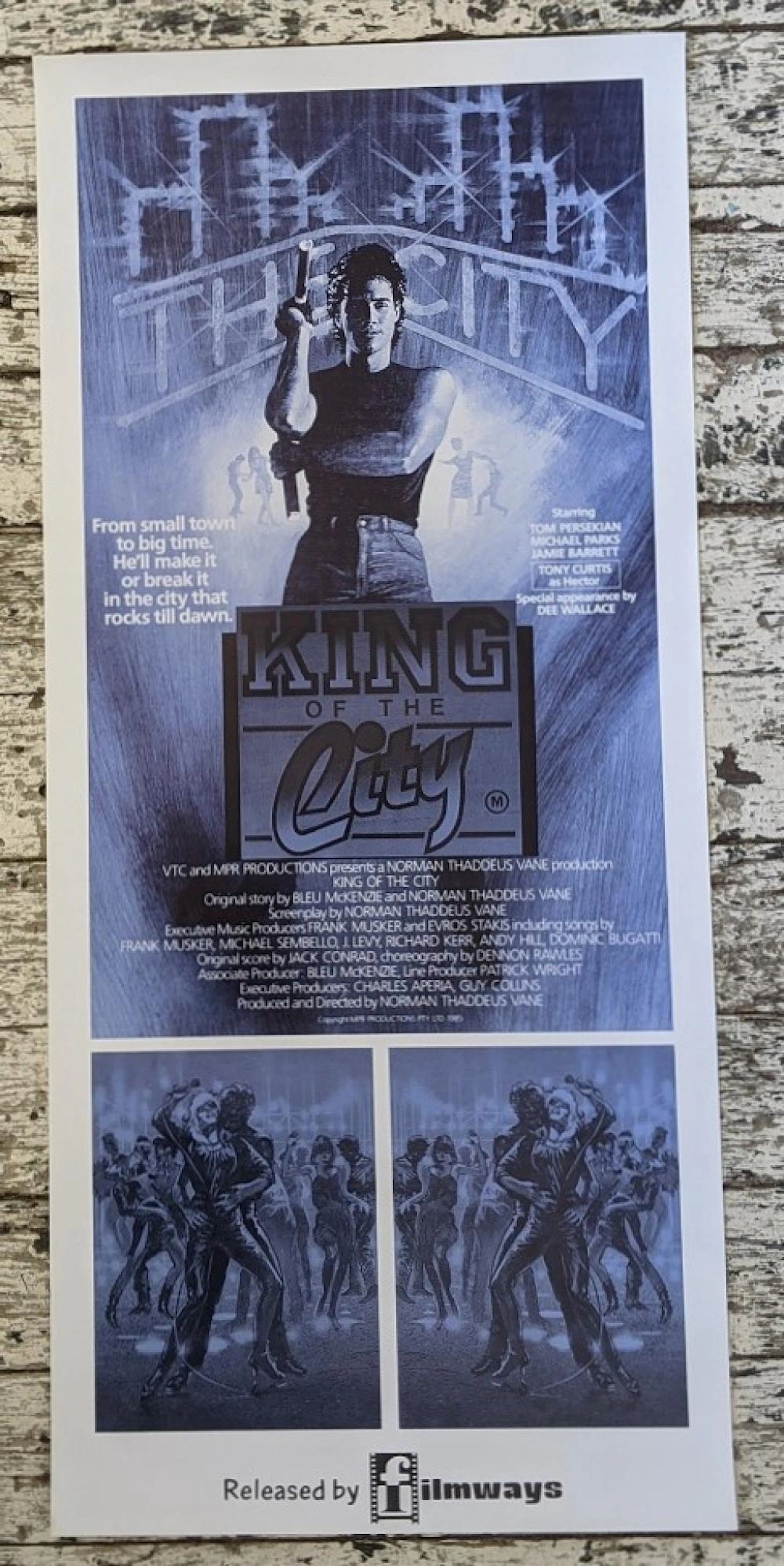 King of The City. Colour Movie Poster.