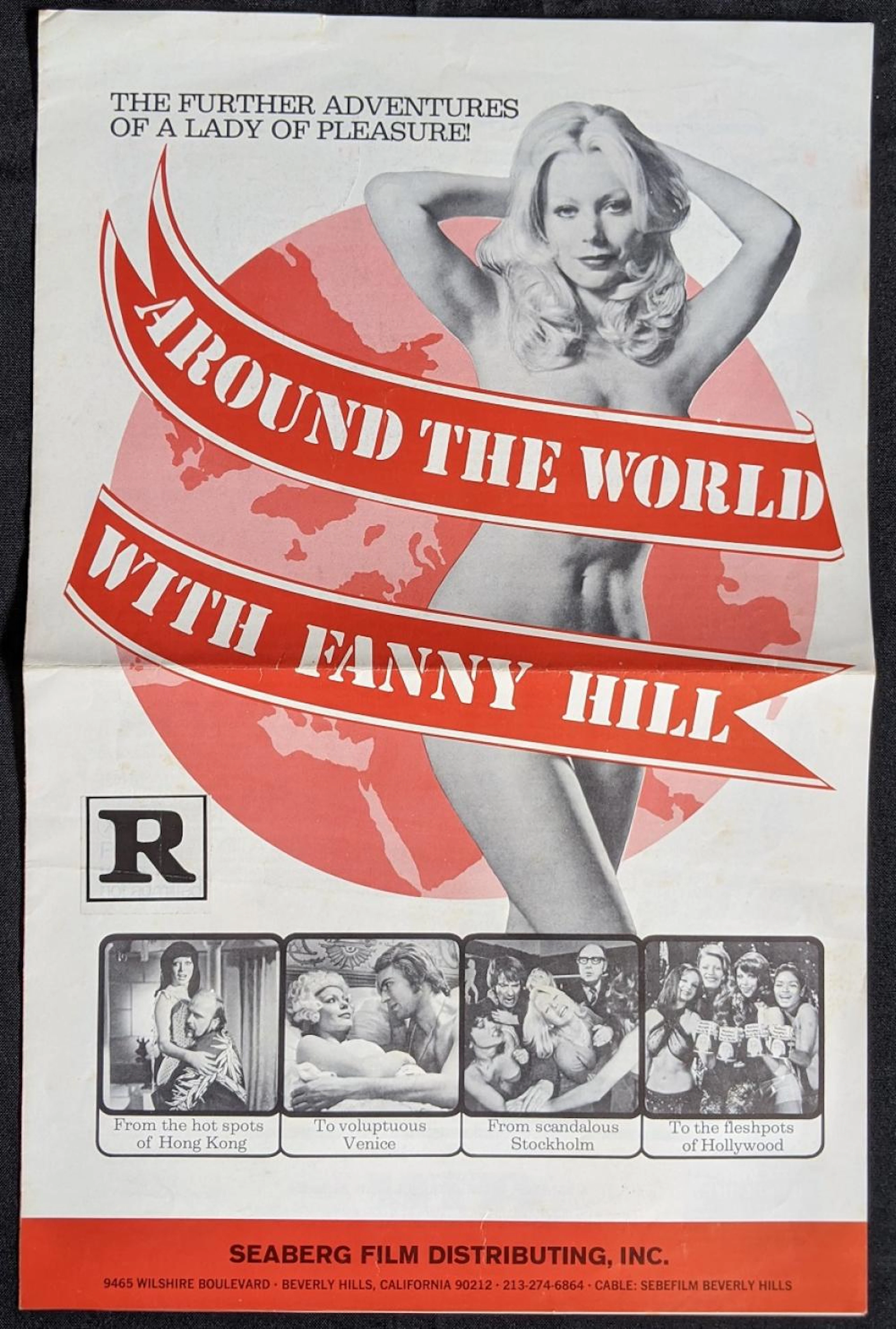 Around The World With Fanny Hill. Exhibitor Press Sheets.