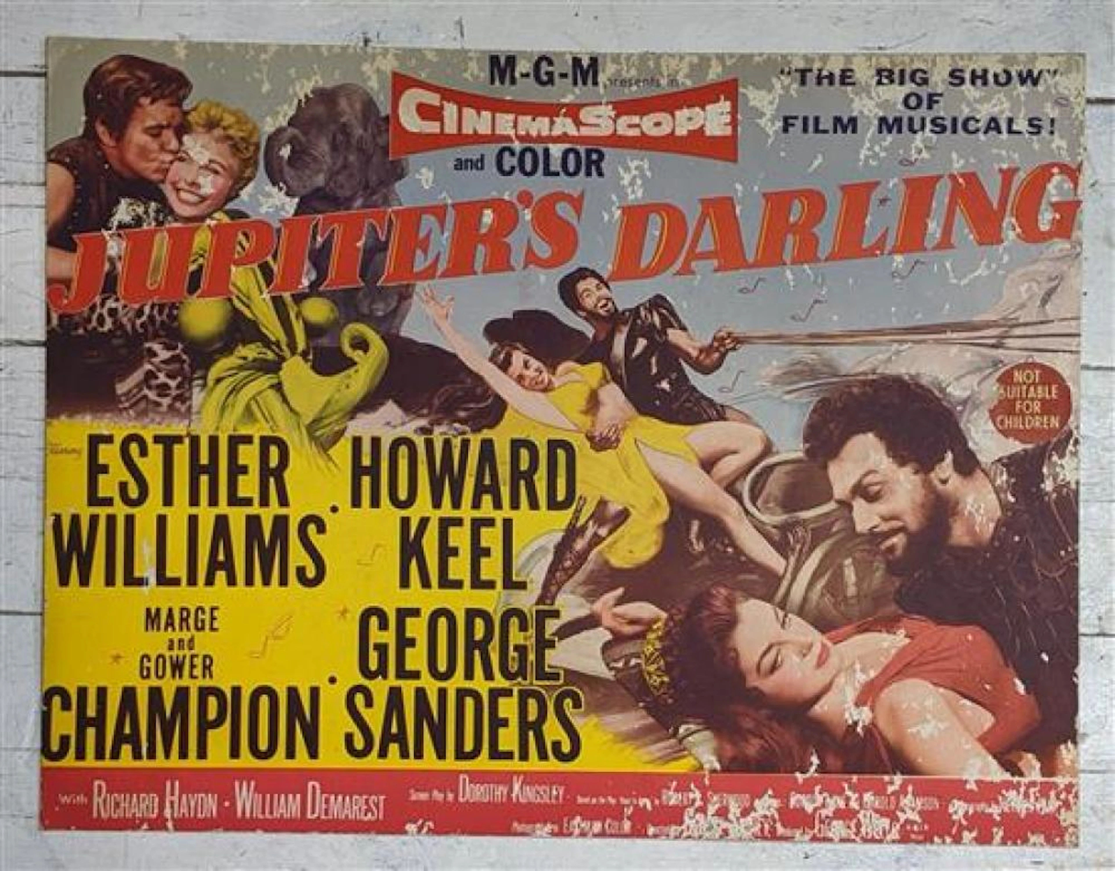 Jupiters Darling. Starring Esther Williams. Colour Movie Poster.