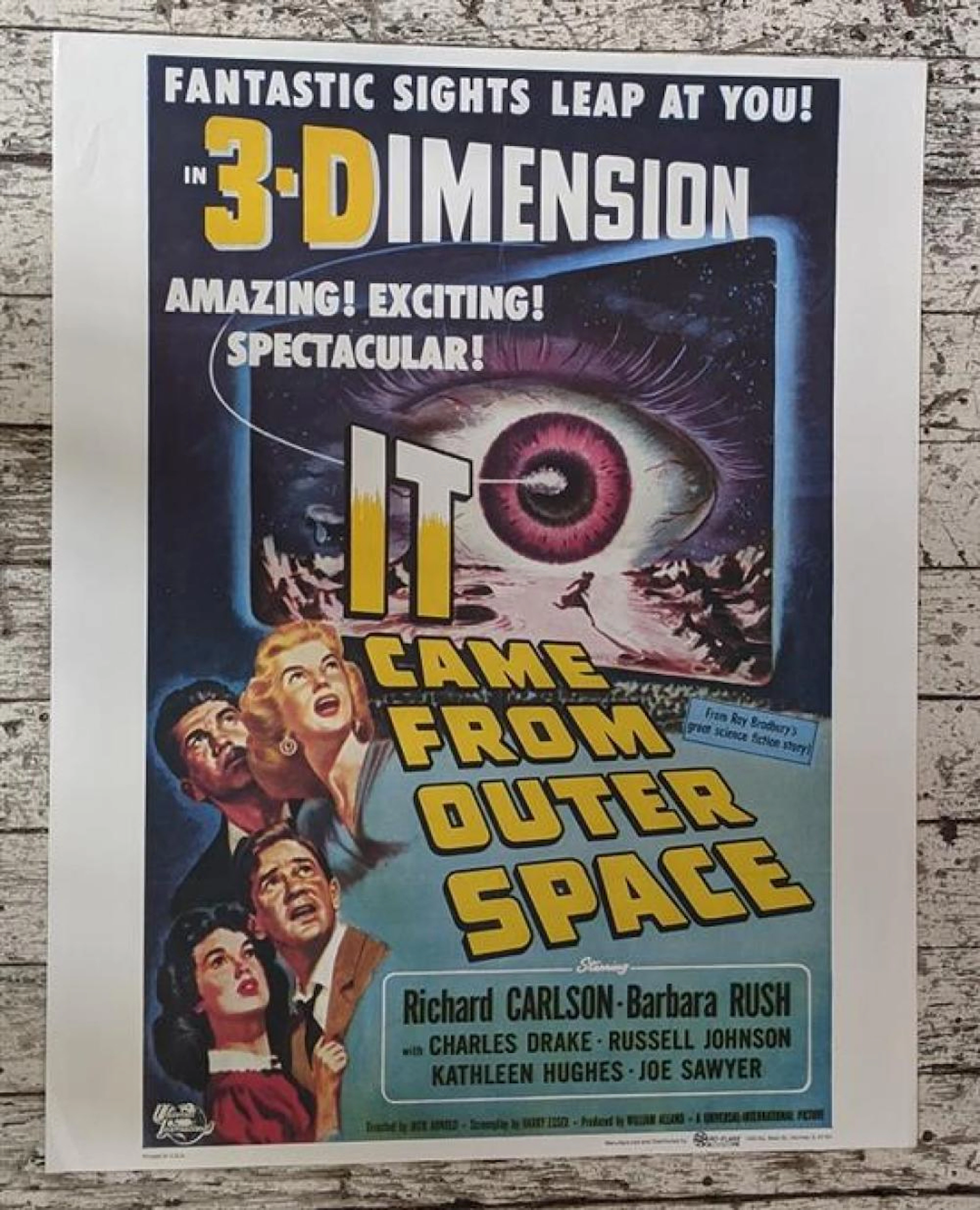 It Came From Outer Space. Reproduction Colour Movie Poster.