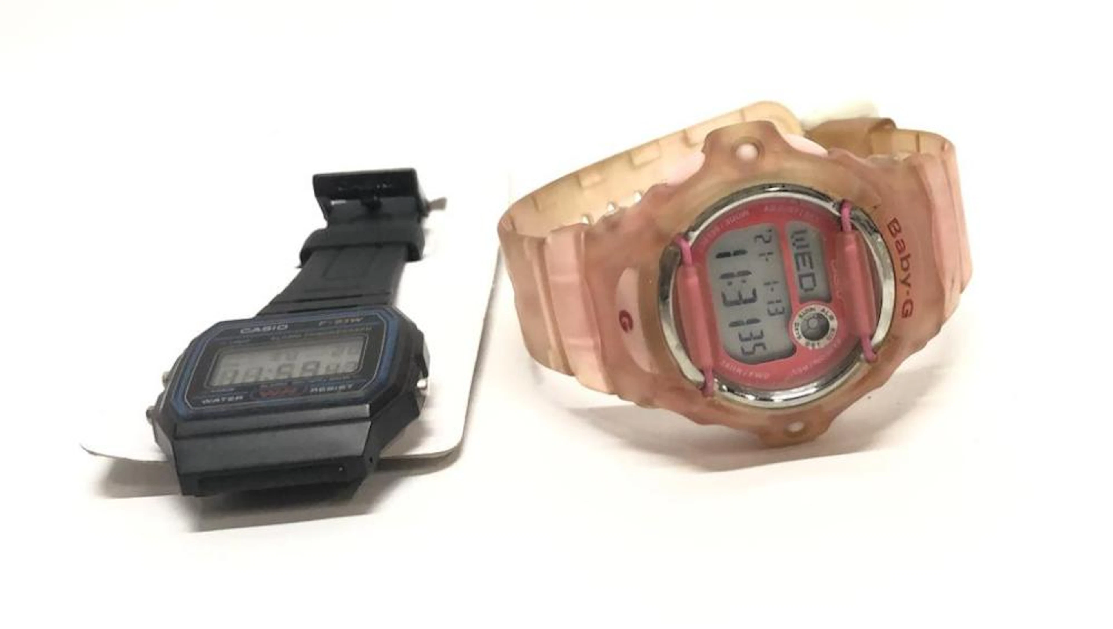 Two Digital Watches, Marked Baby G & Casio