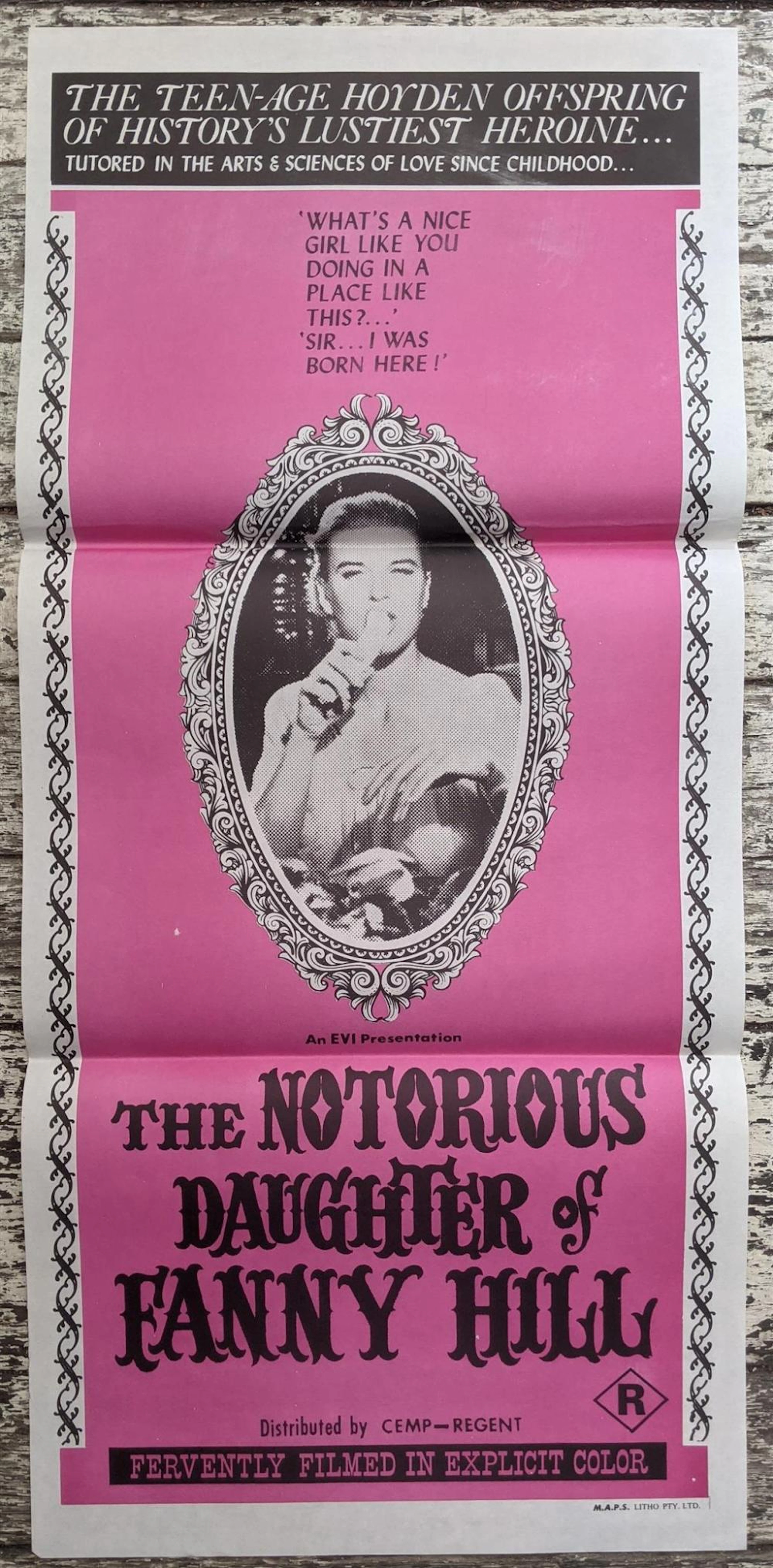 The Notorious Daughter Of Fanny Hill. Australian Daybill Movie Poster.