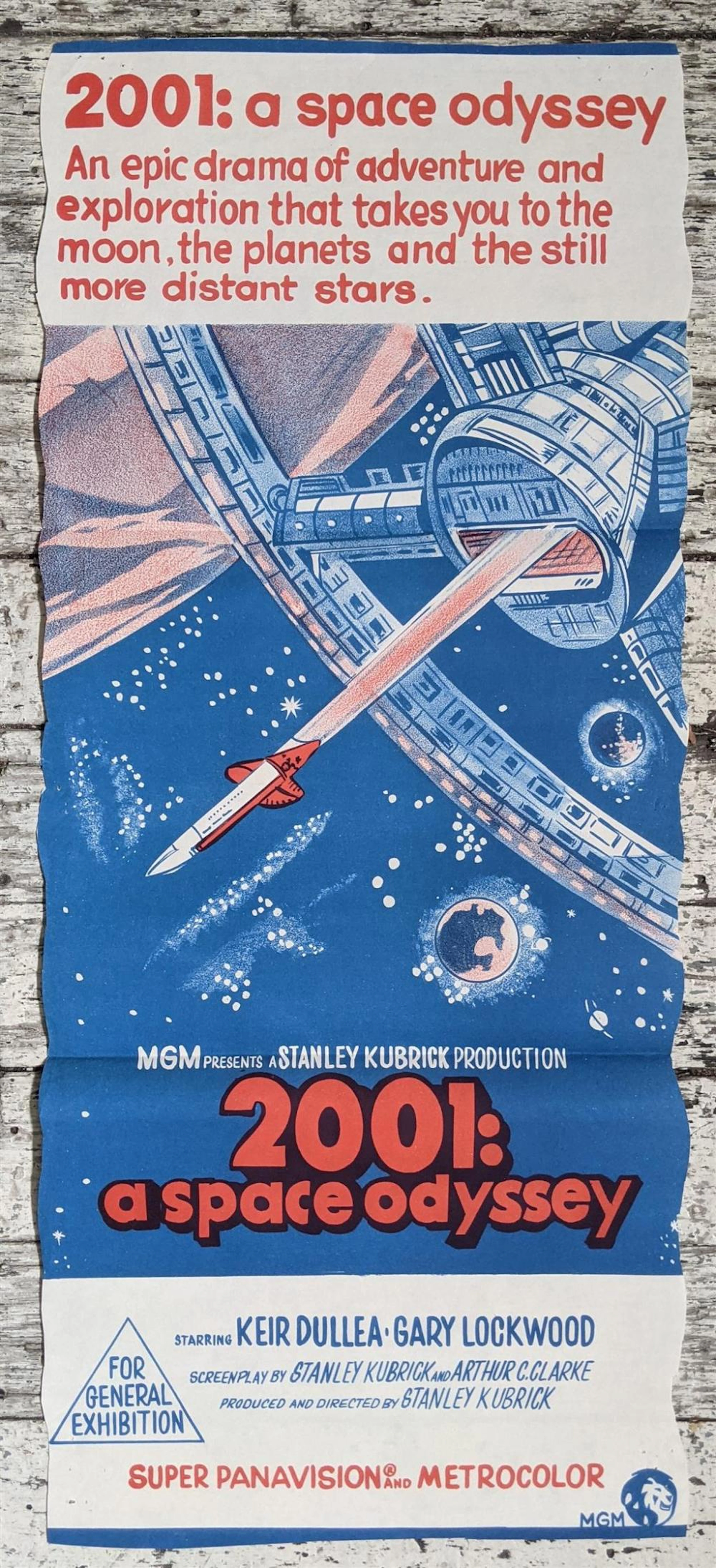 2001. A Space Odyssey. Australian Daybill Movie Poster.
