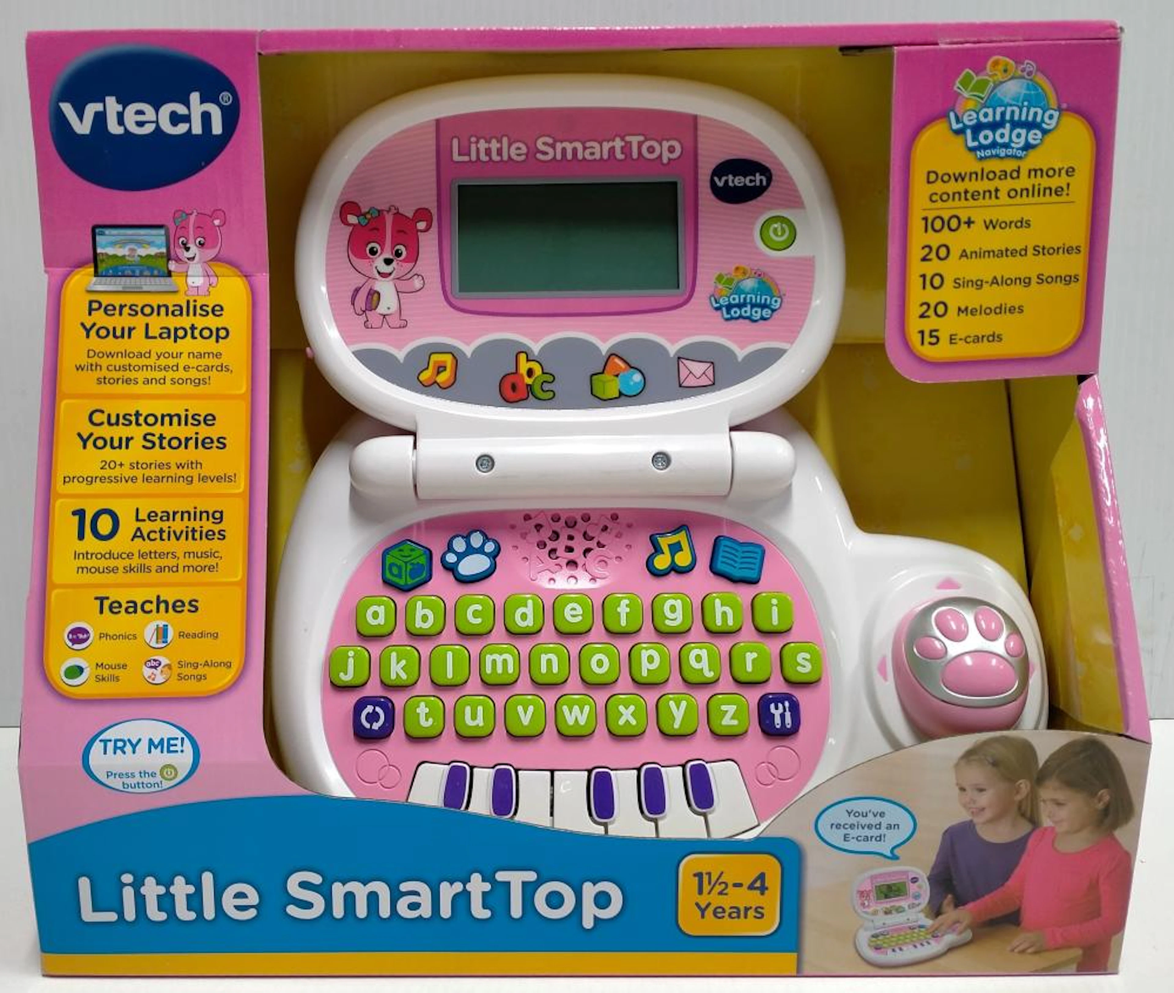 A little smart top toy marked Vtech