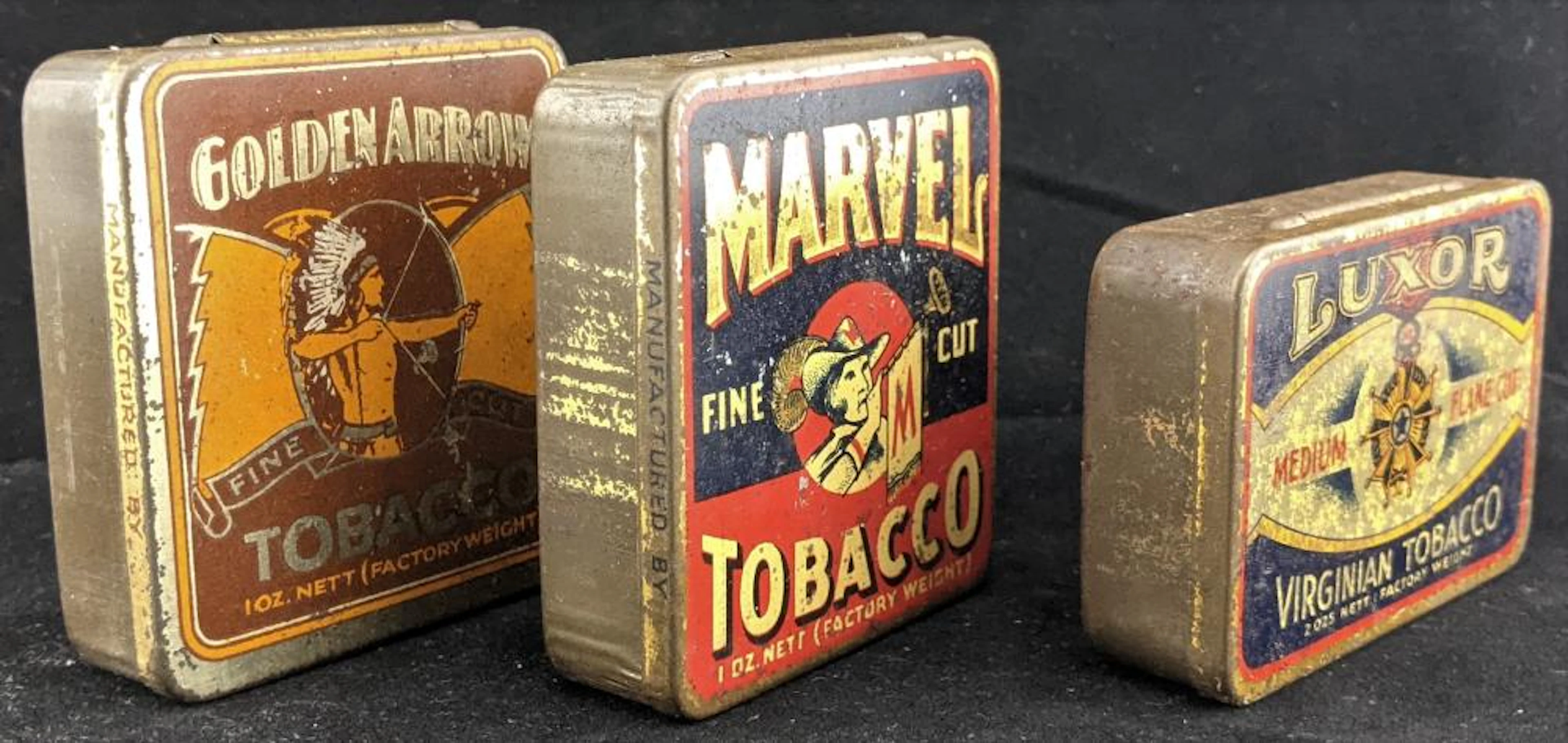 Three Australian Litho Printed Tobacco Tins