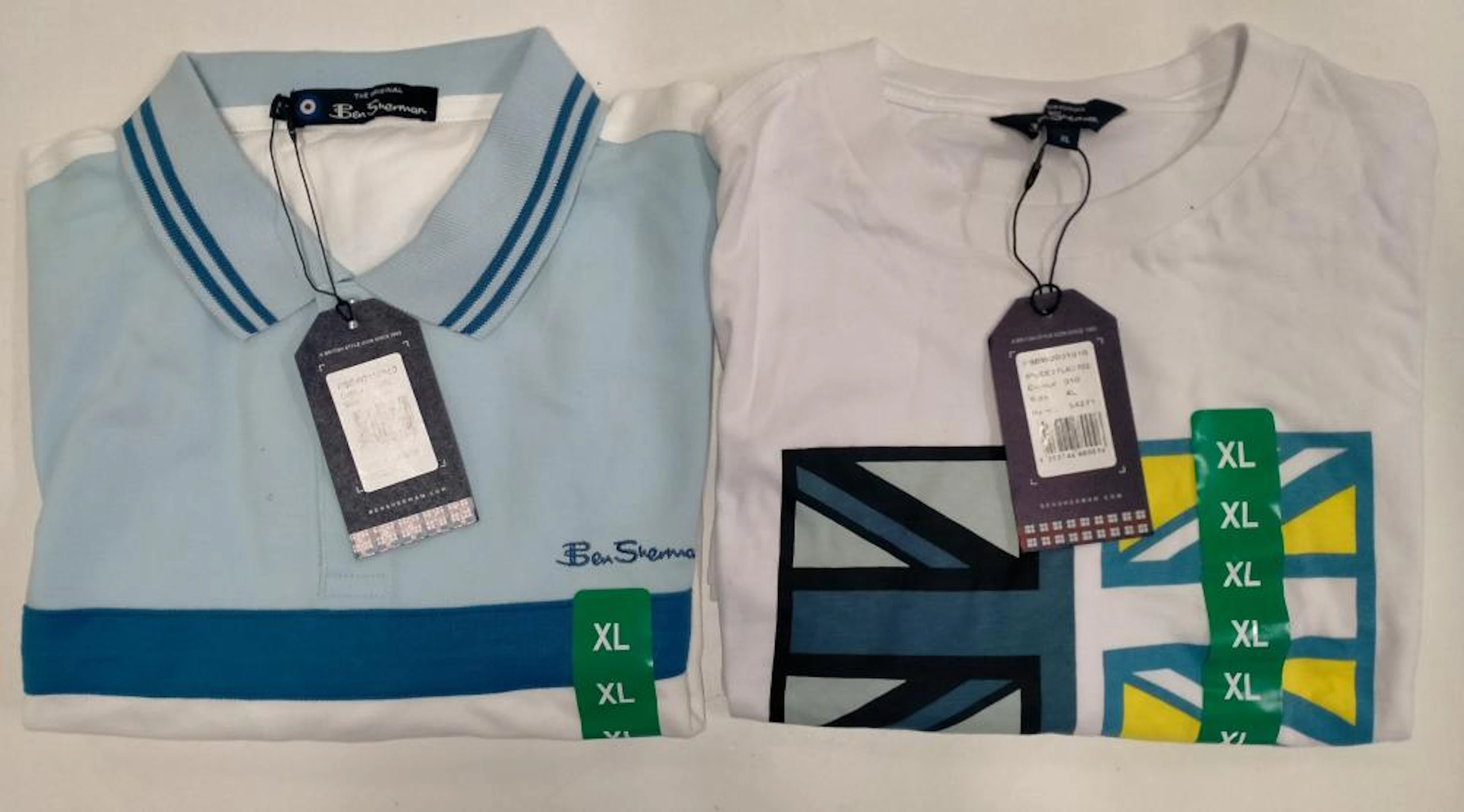 A Polo & t-shirt marked Ben Sherman, both size XL