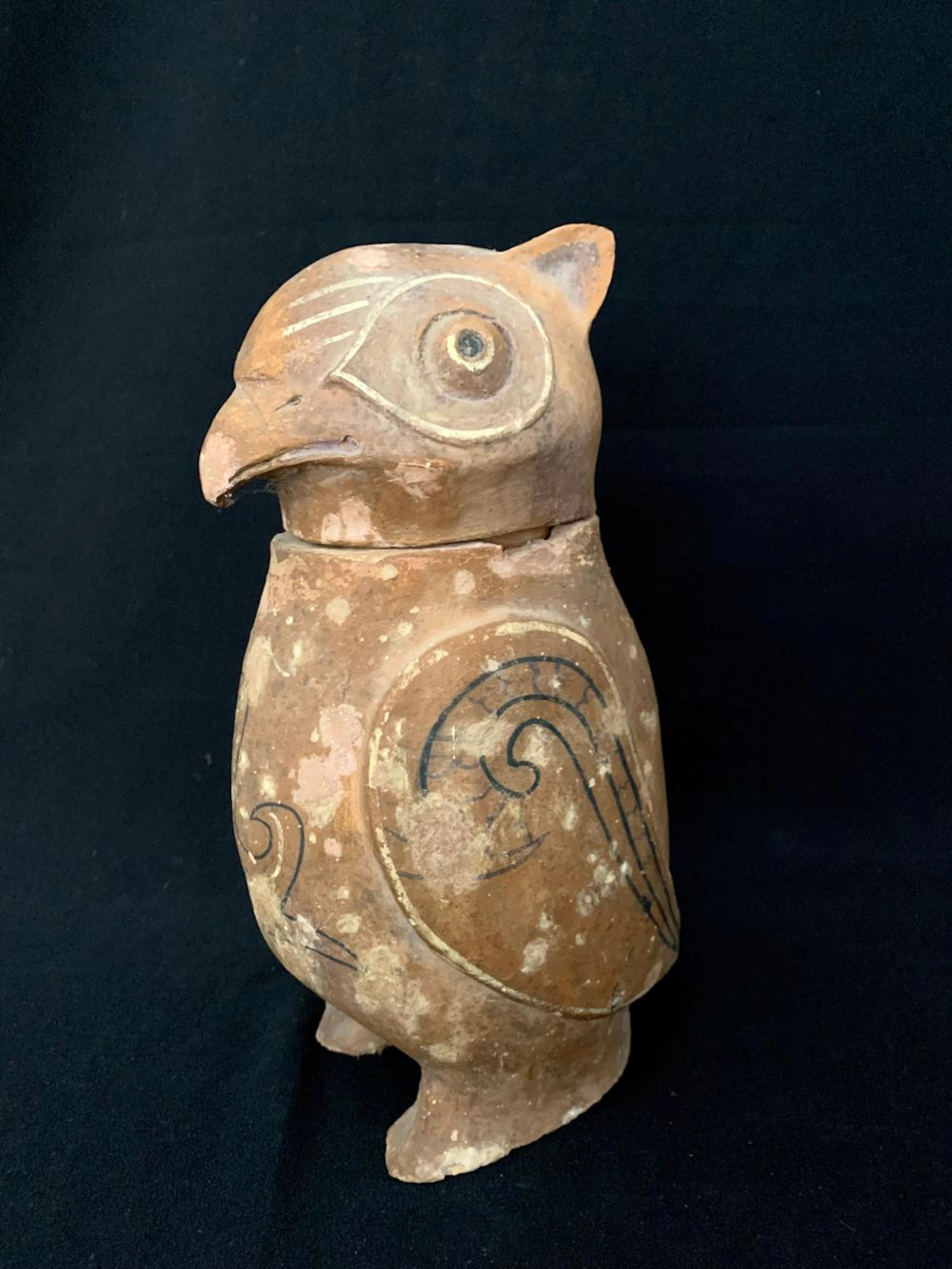 A Ceramic Owl, China
