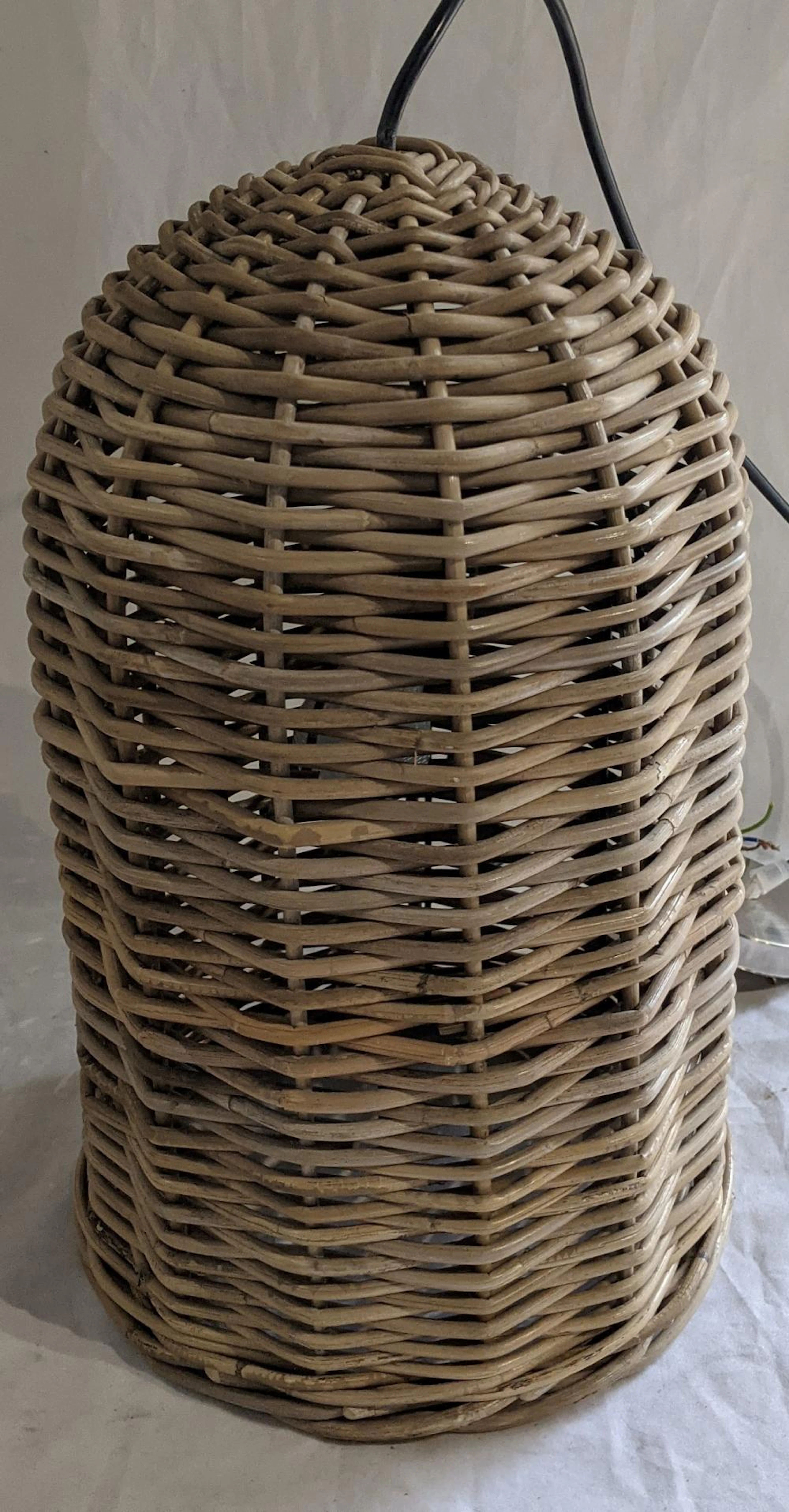 A Wicker Pendant Light Shade