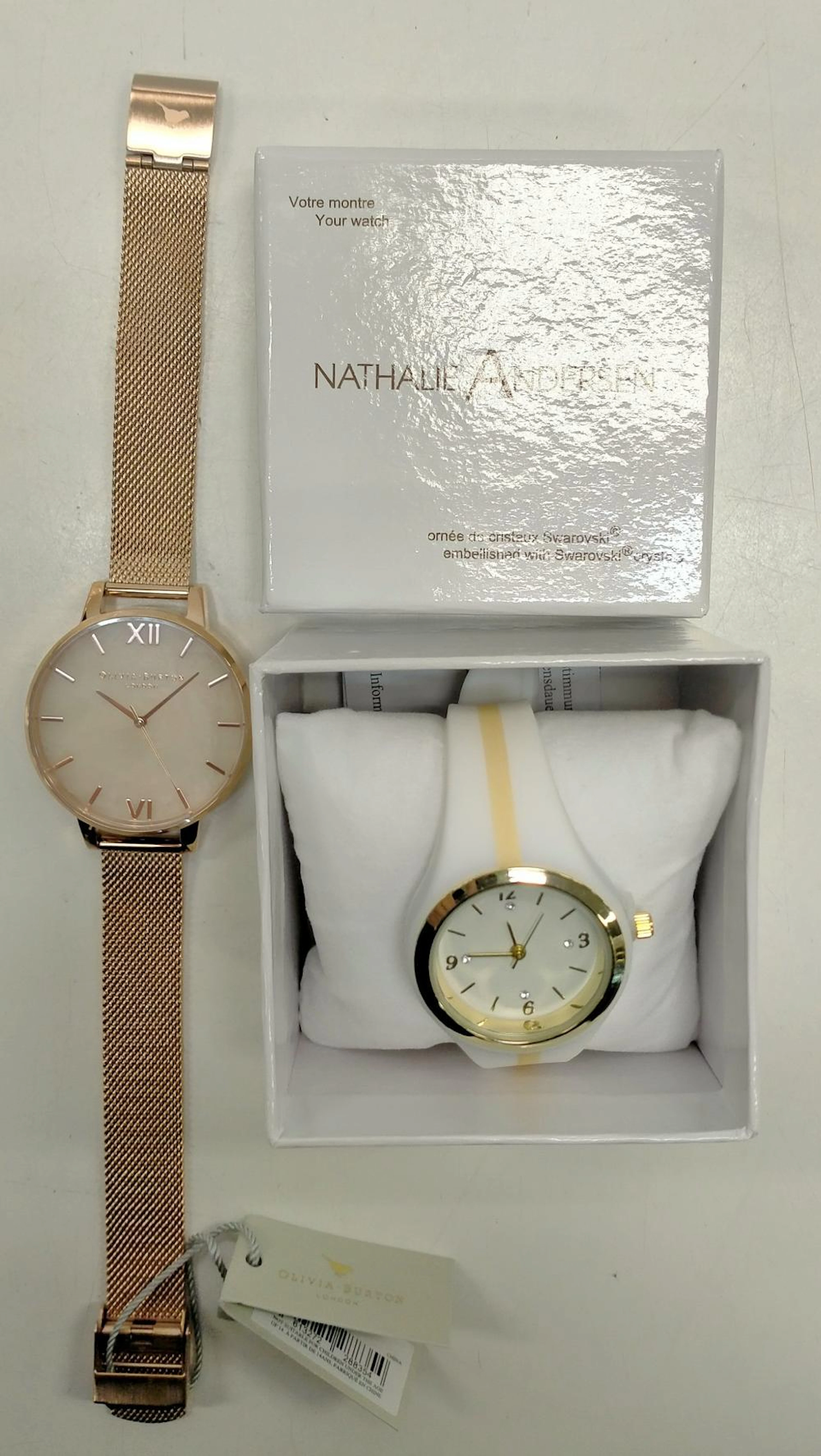 Two assorted watches marked Olivia Burton & Nathalie Anderse