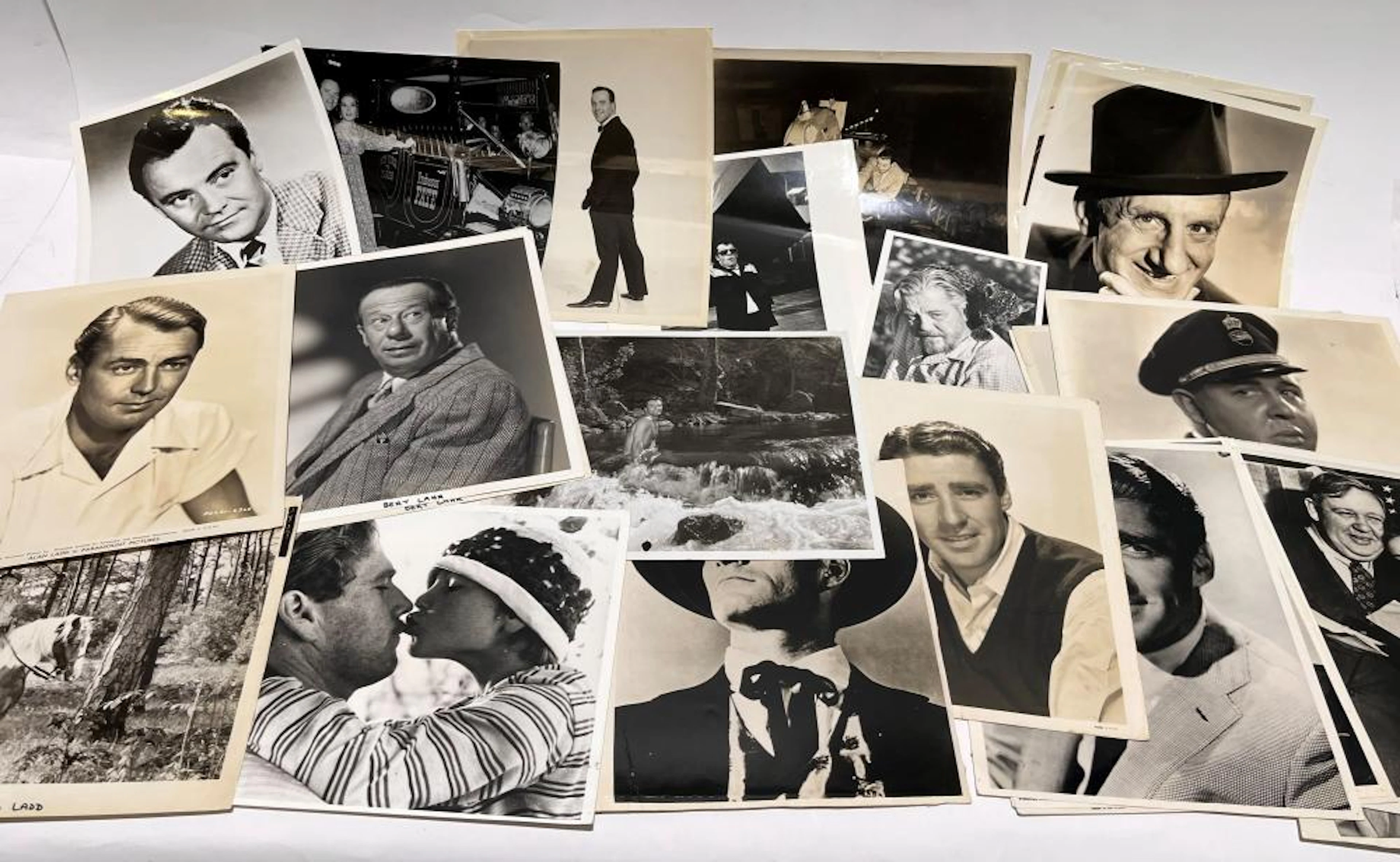 A Collection of Black & White Hollywood Head Shots Including Jimmy Durante