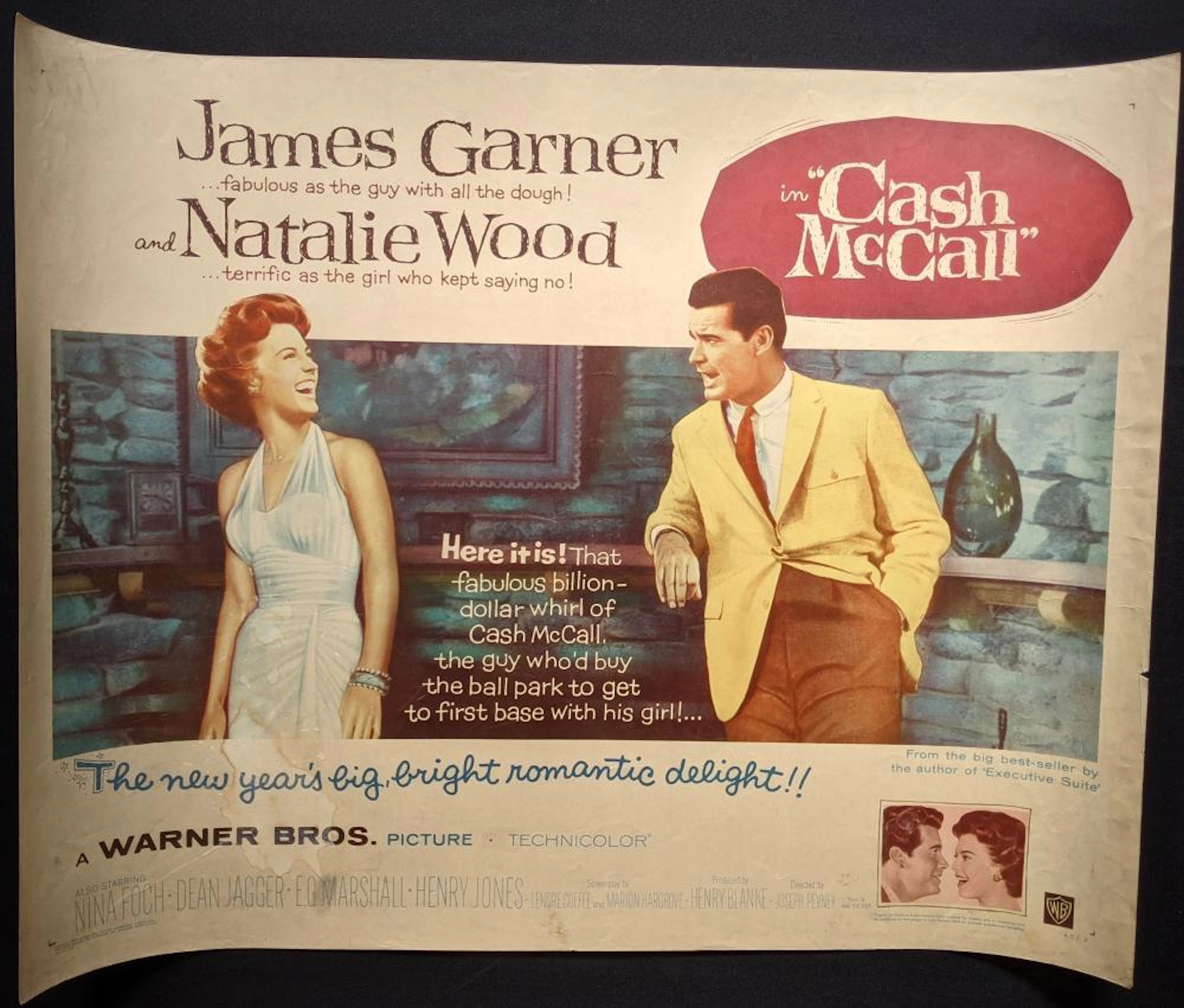Cash McCall, Starring Natalie Wood & James Garner, USA Promotional Movie Poster