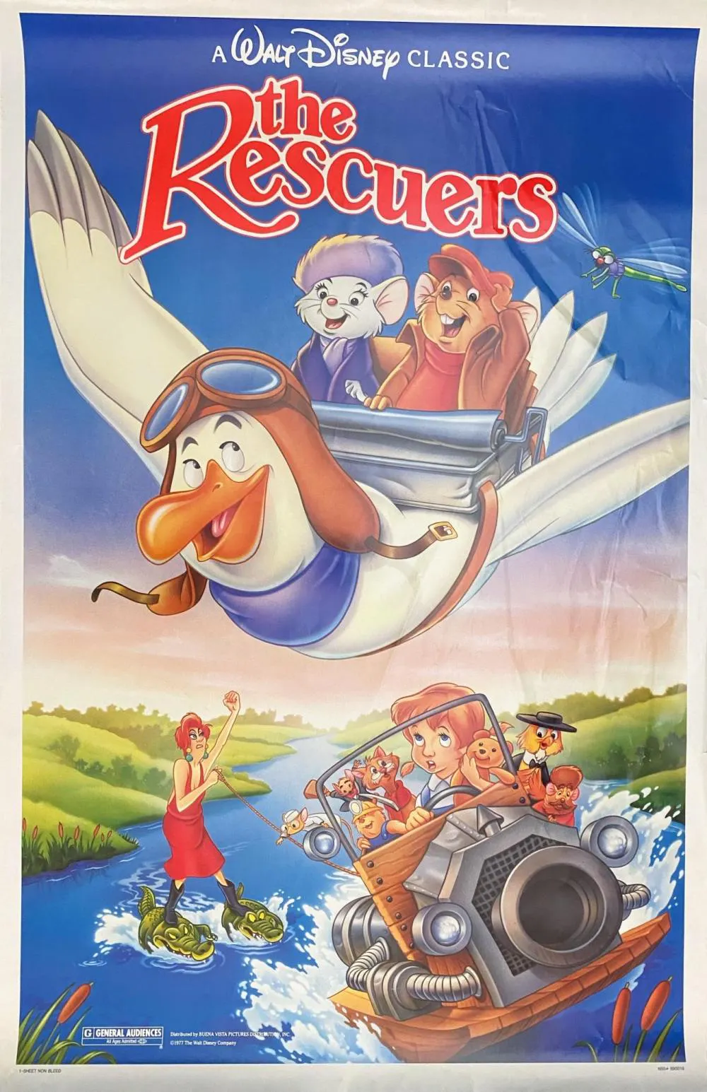 The Rescuers, Pinocchio and Cinderella, Walt Disney USA One Sheet ...