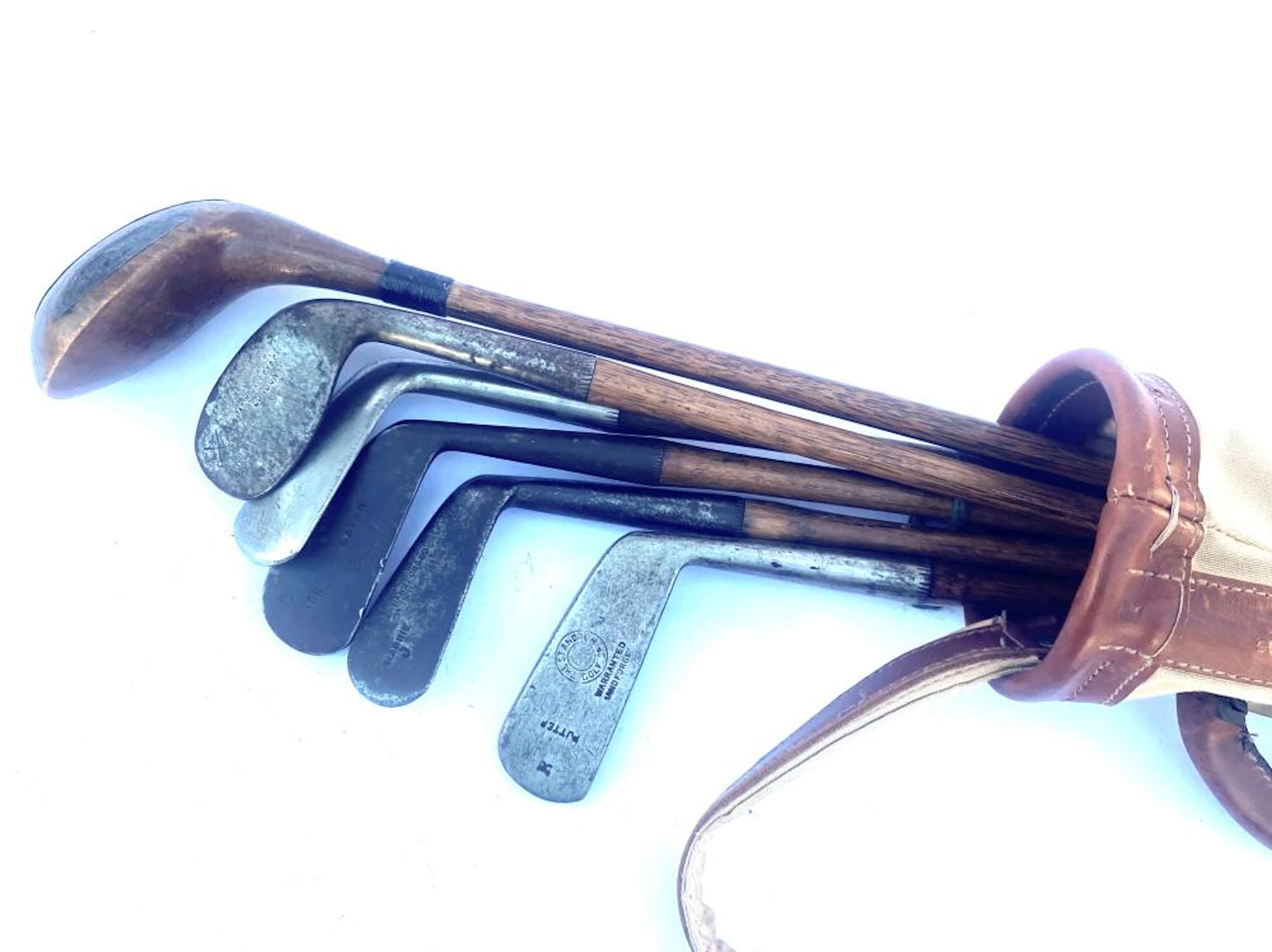 A Set of Golf Clubs, Girls or Boys, Together with Bag
