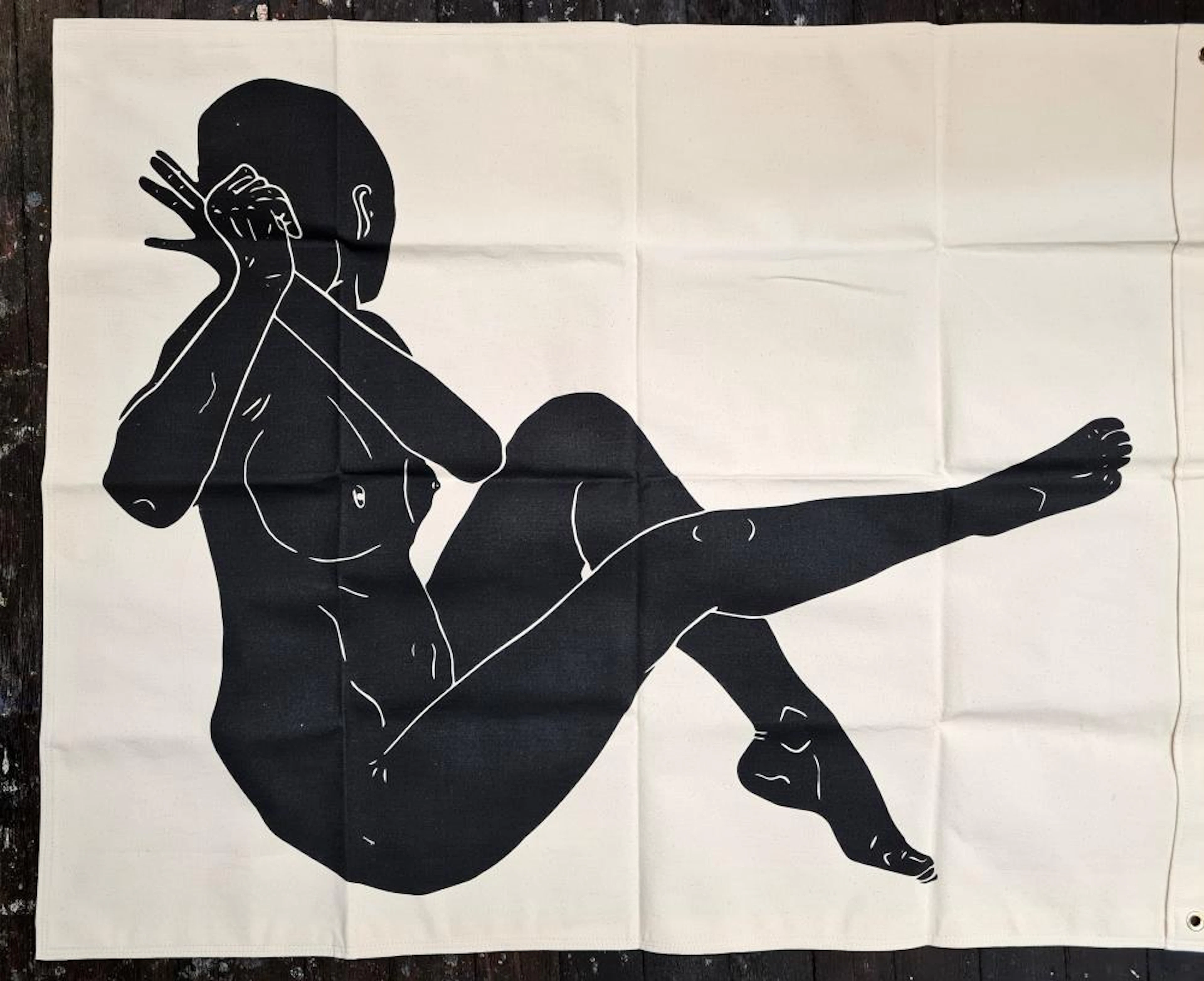 A hanging canvas poster 124cm x 96cm