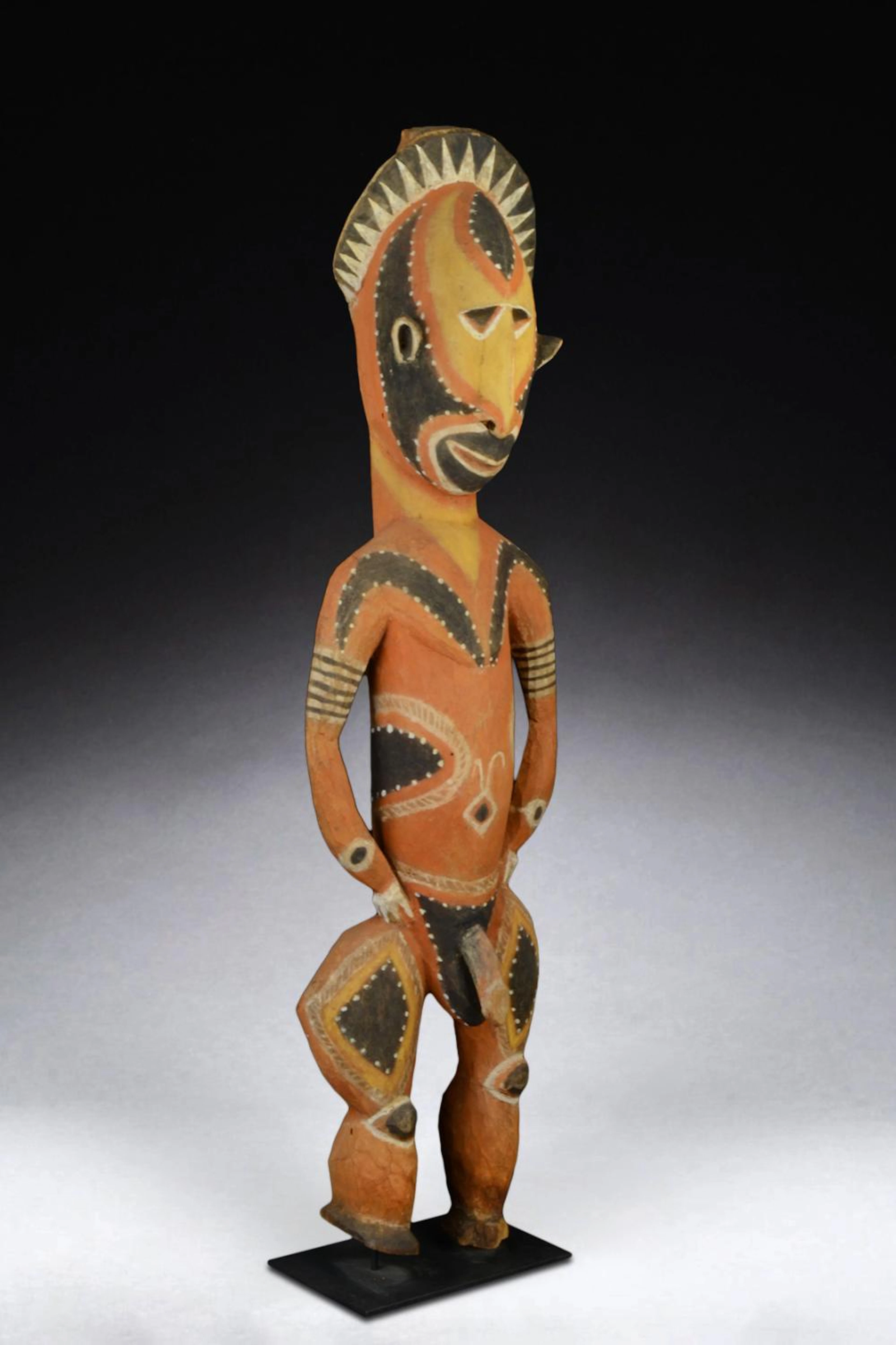 A Fine Old Abelam Male Ancestor Figure