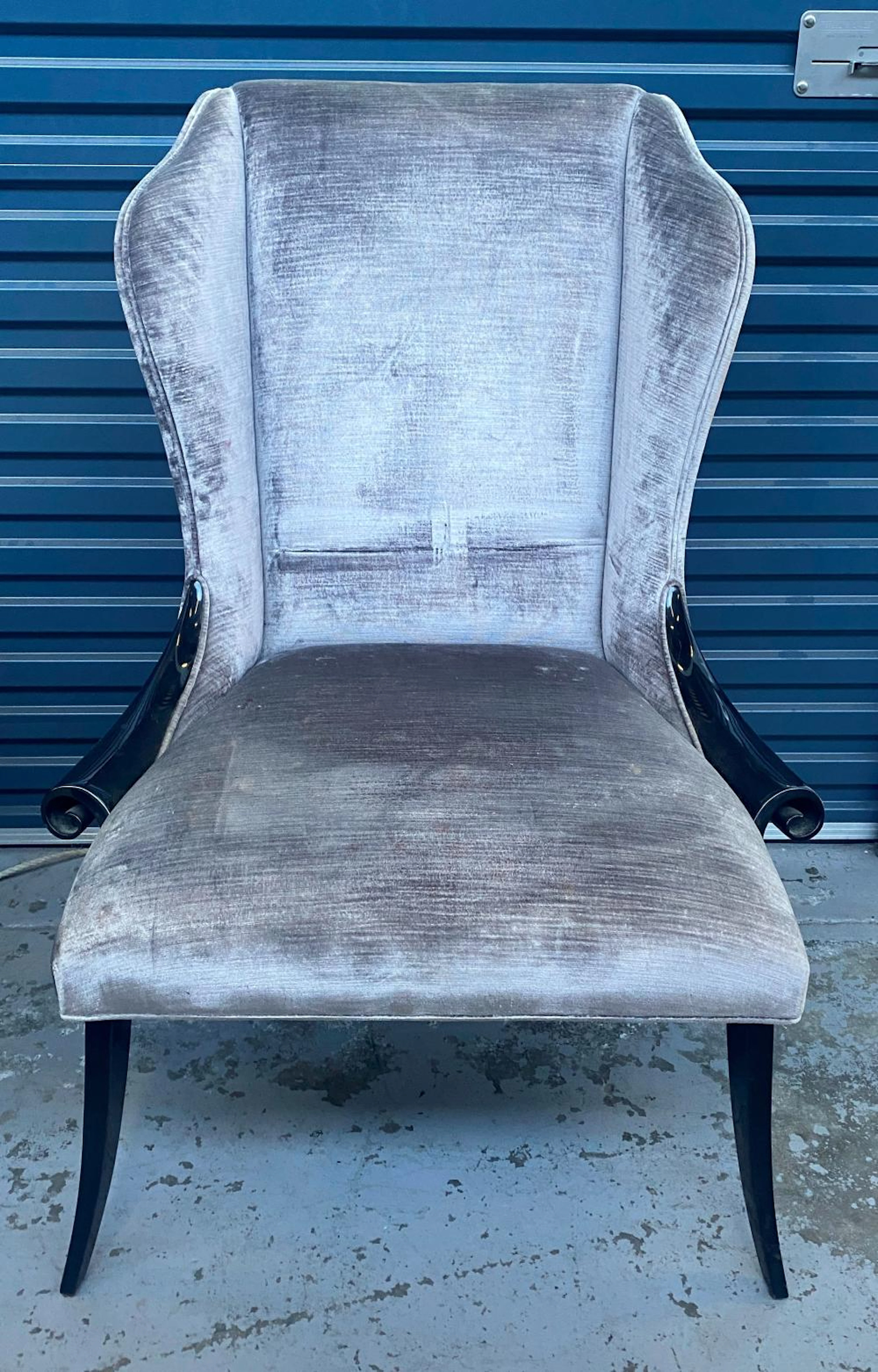 A Laura Kincade Wing Armchair