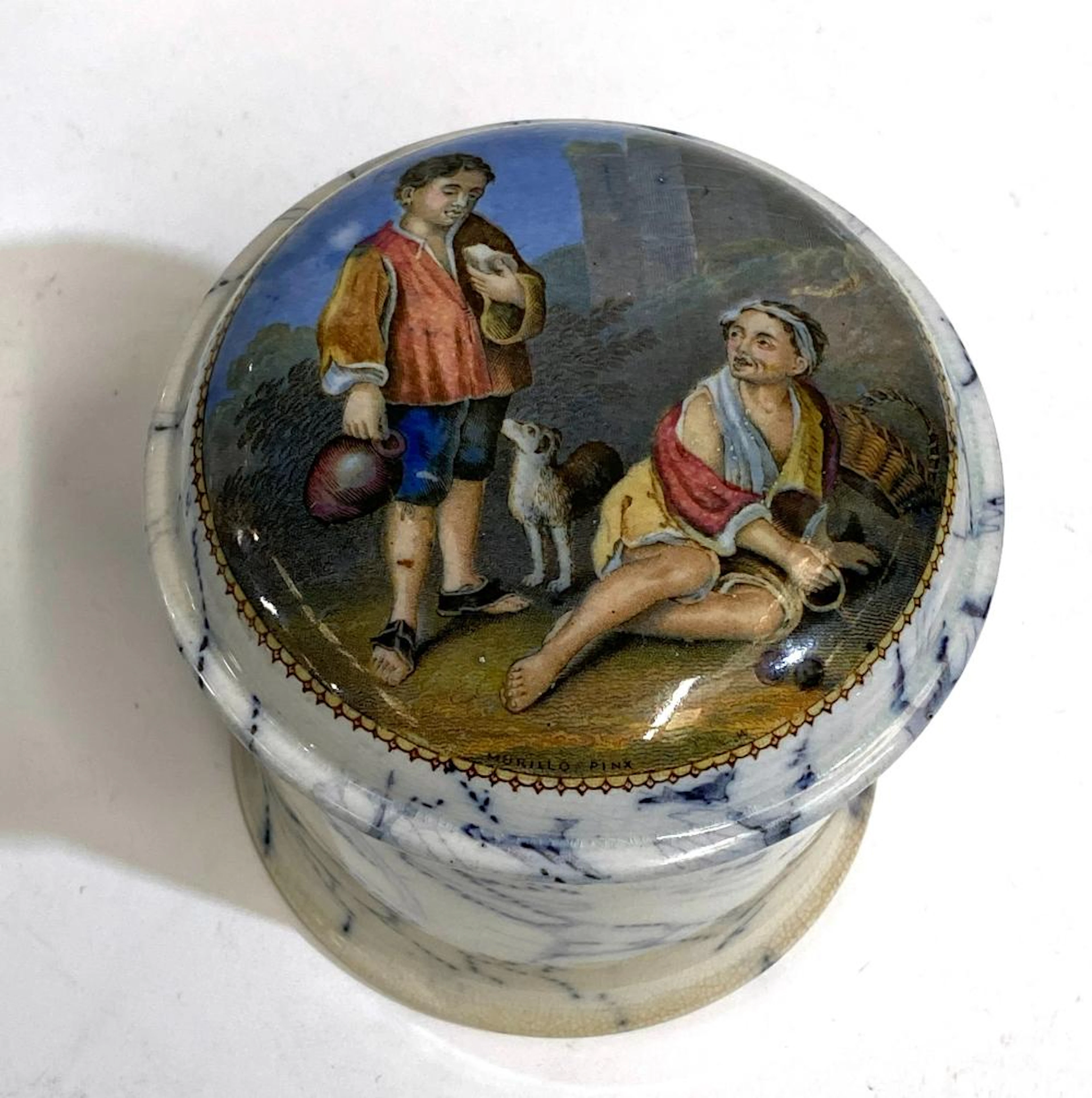 A Pratt Ware Lidded Pot
