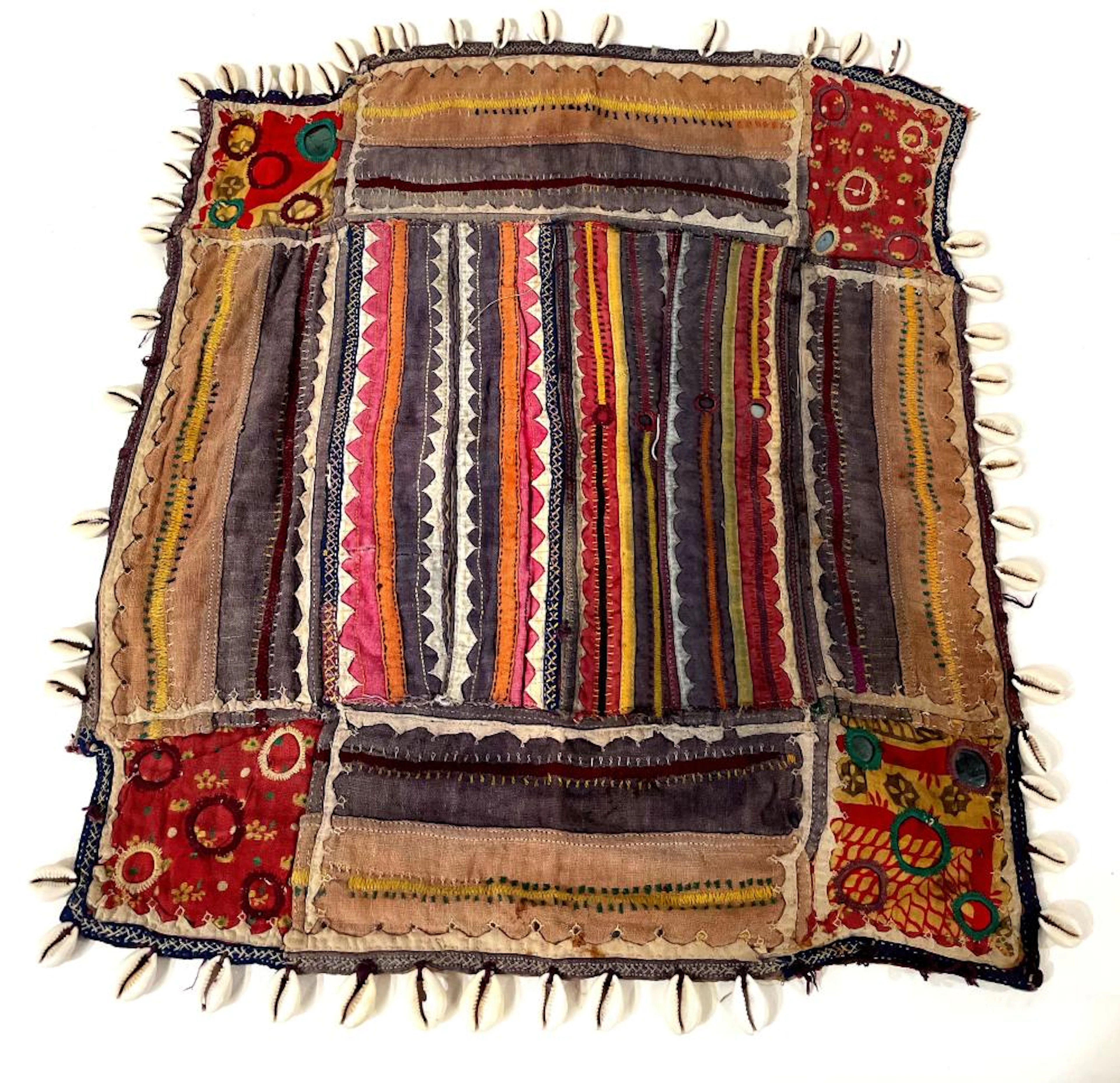An Antique Banjara Lambani Gala Embroidery