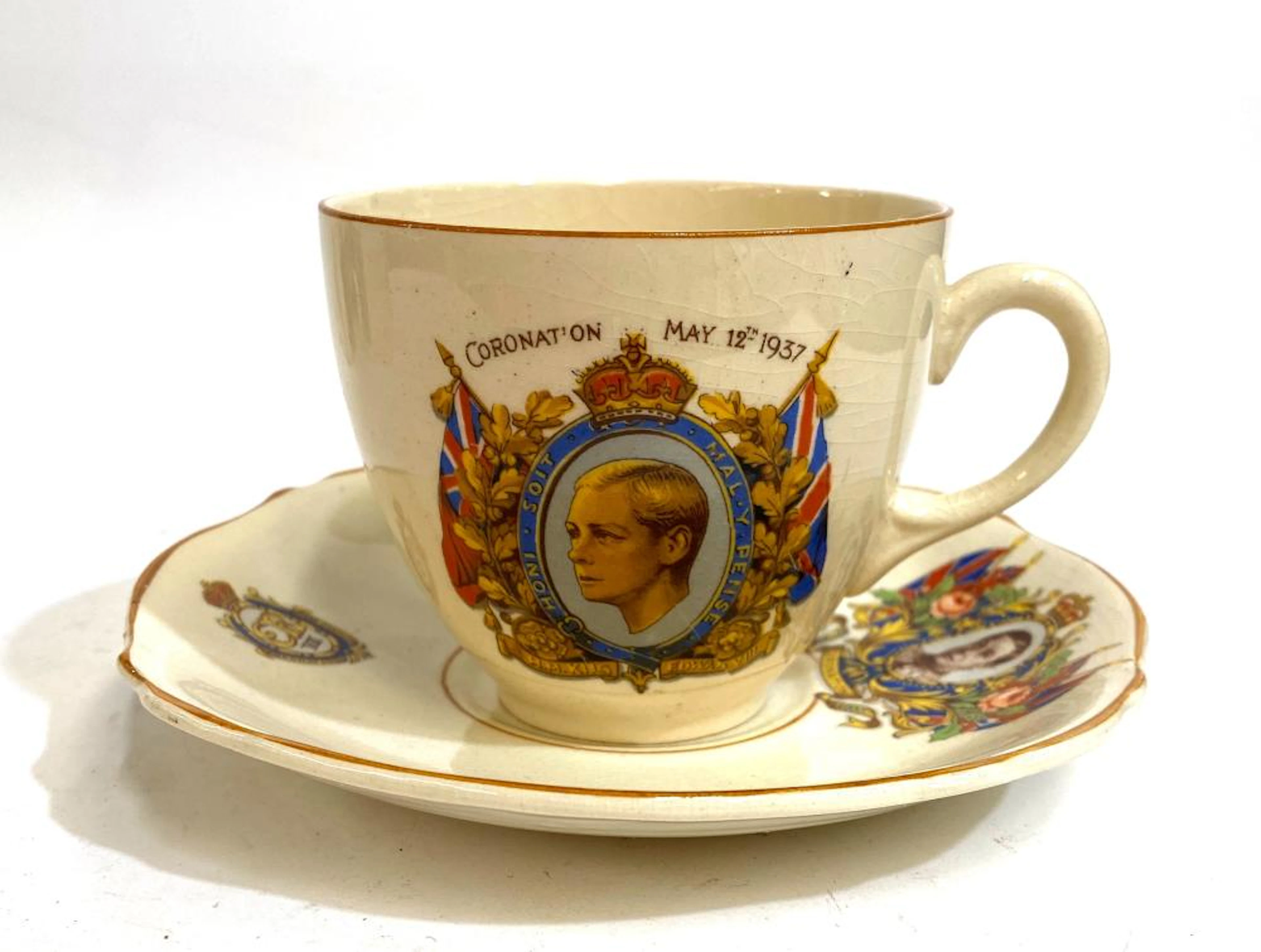 A King Edward VIII Coronation Commemorative Cup & Saucer