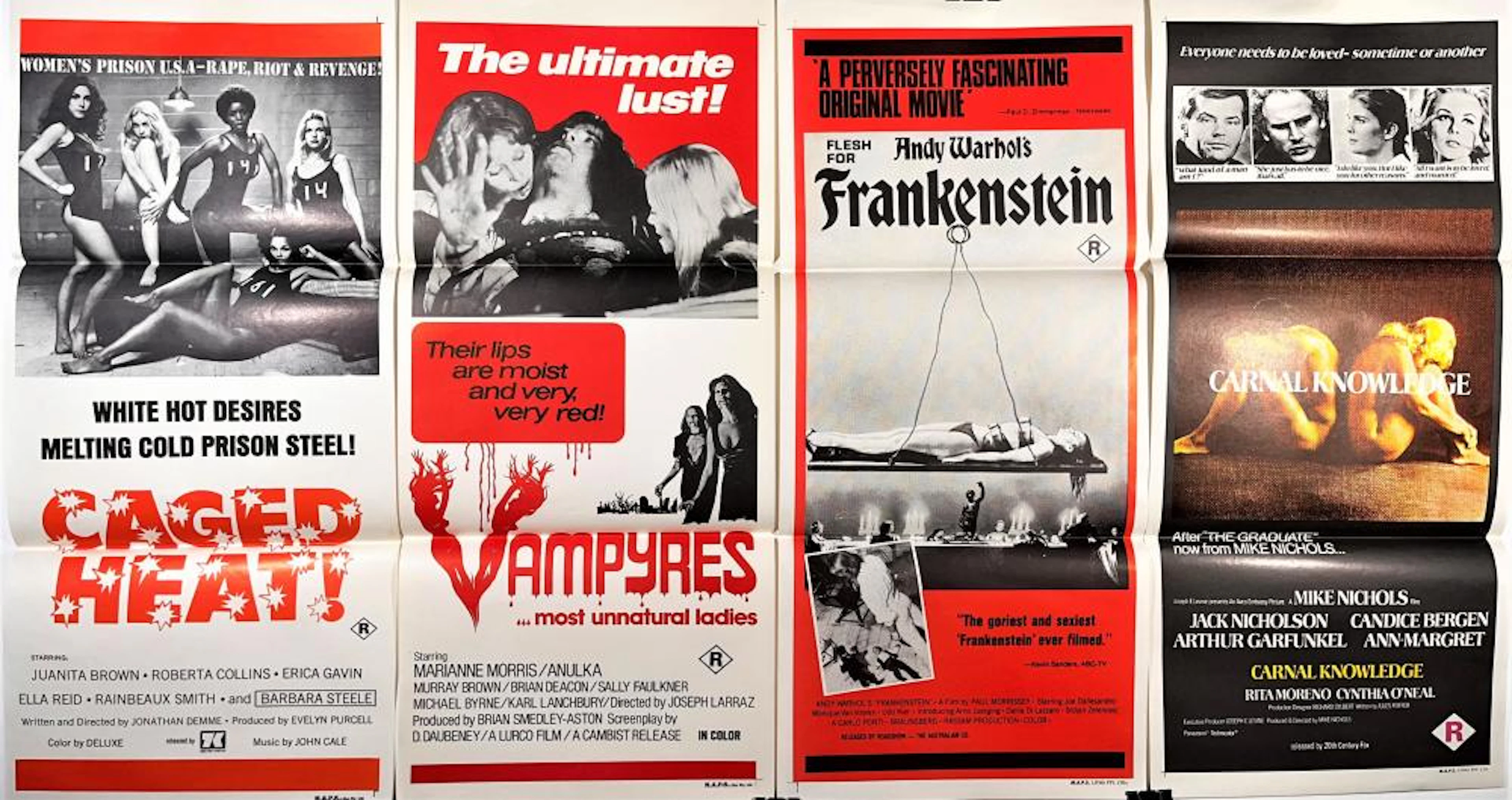 Four Original Australian Colour Movie Day Bills including...