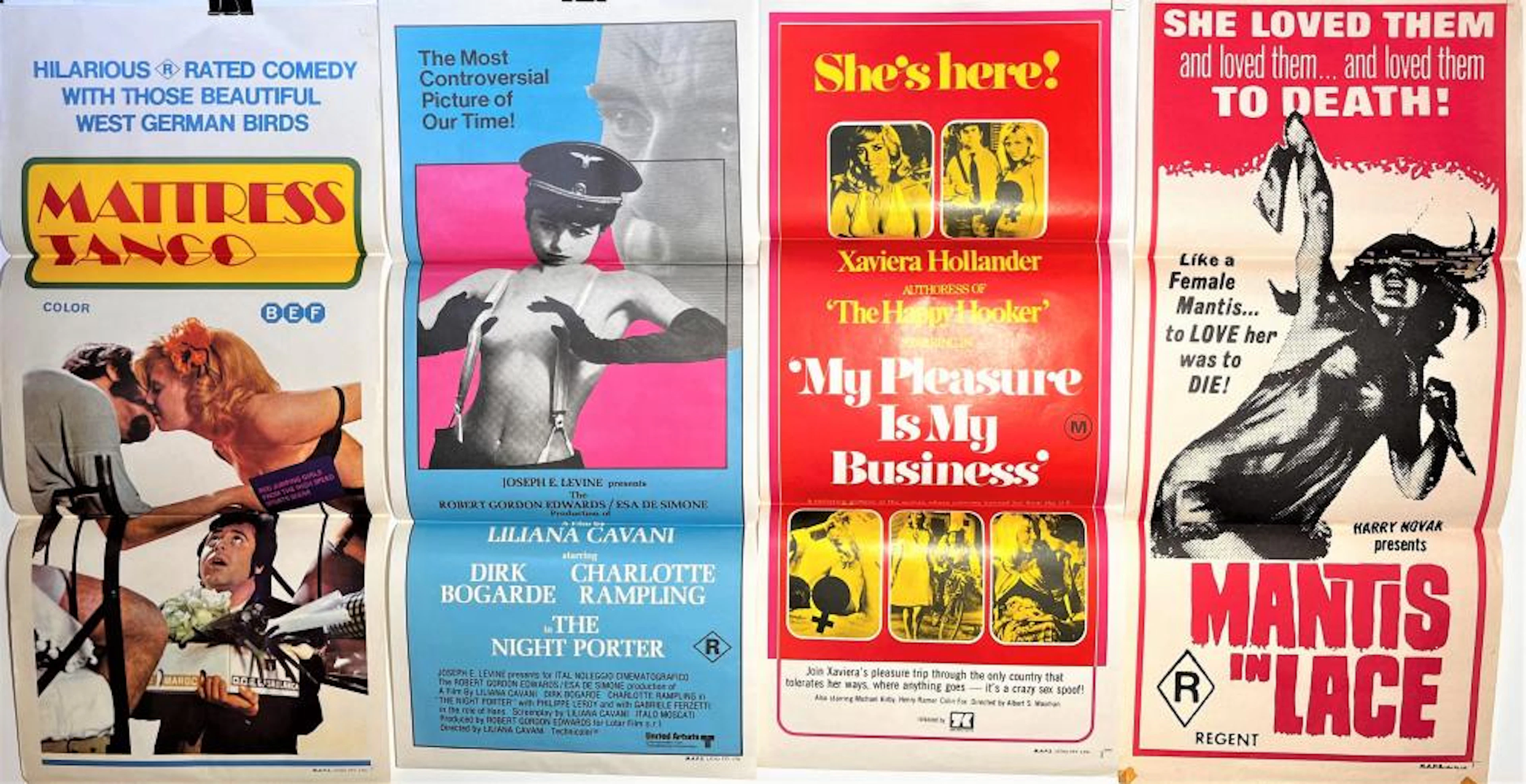 Four Original Australian Colour Movie Day Bills including...