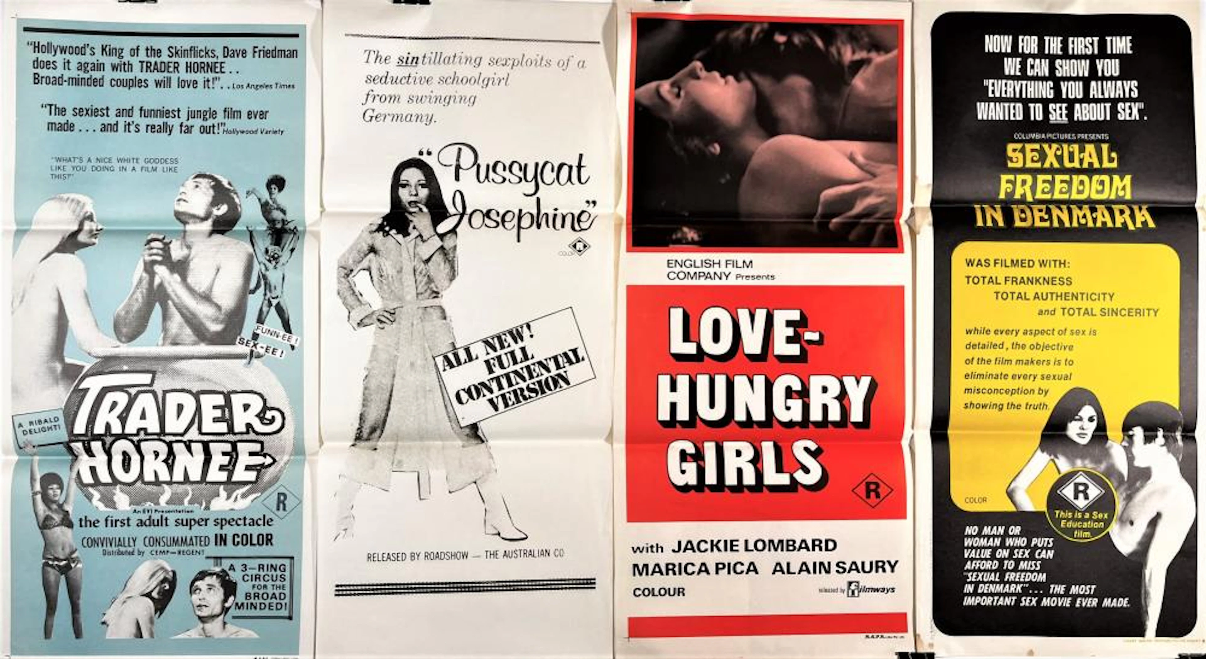 Four Original Australian Colour Movie Day Bills including...