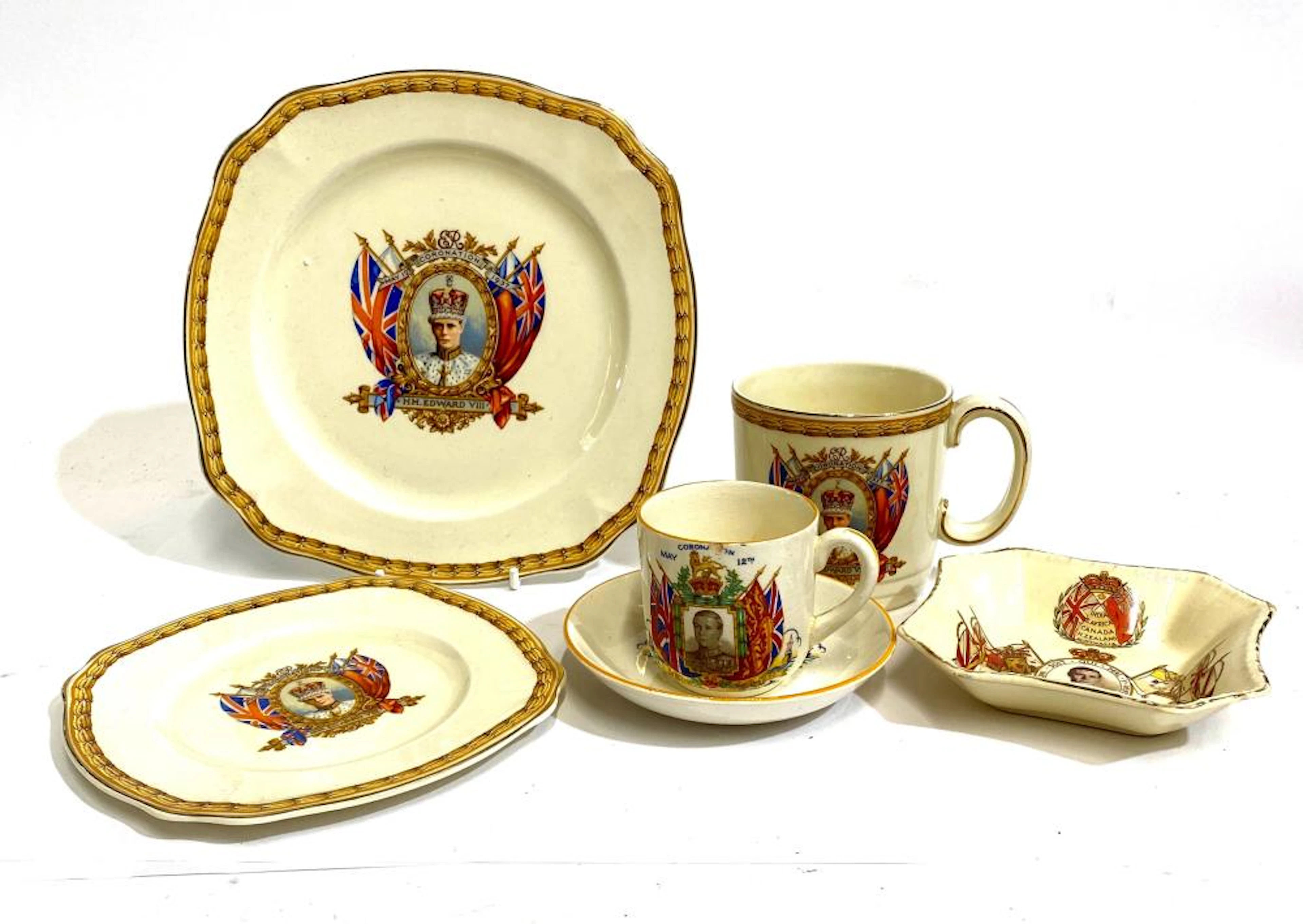 HRH Edward VIII Coronation Commemorative Plates
