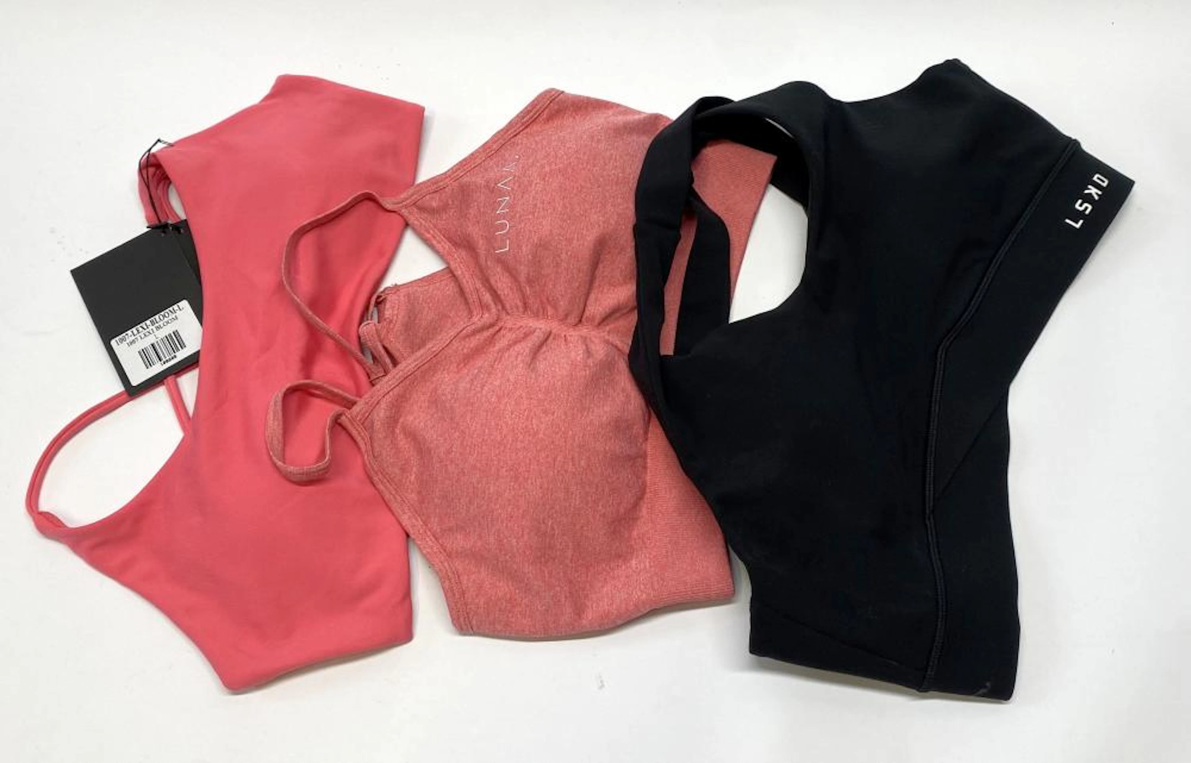 Three sports bra tops size L