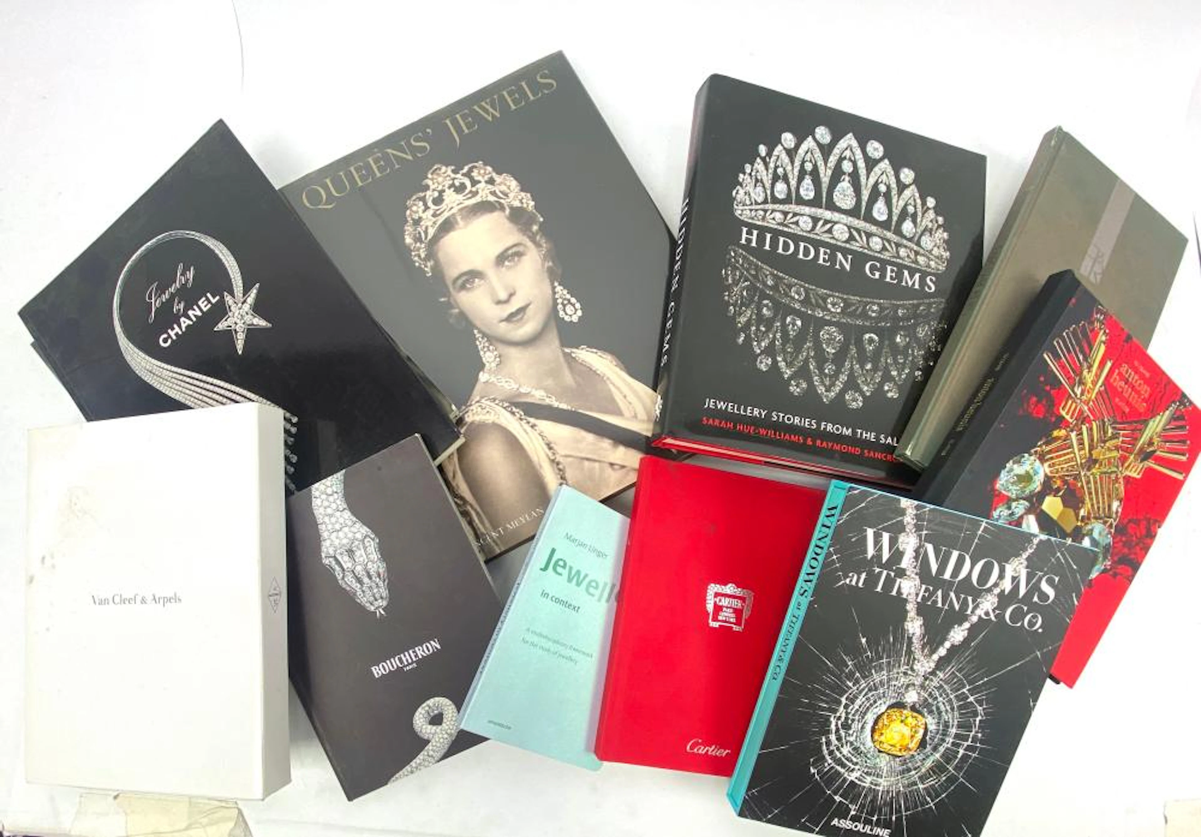A Collection of Jewellery Related Hardcover Books including Hidden Gems