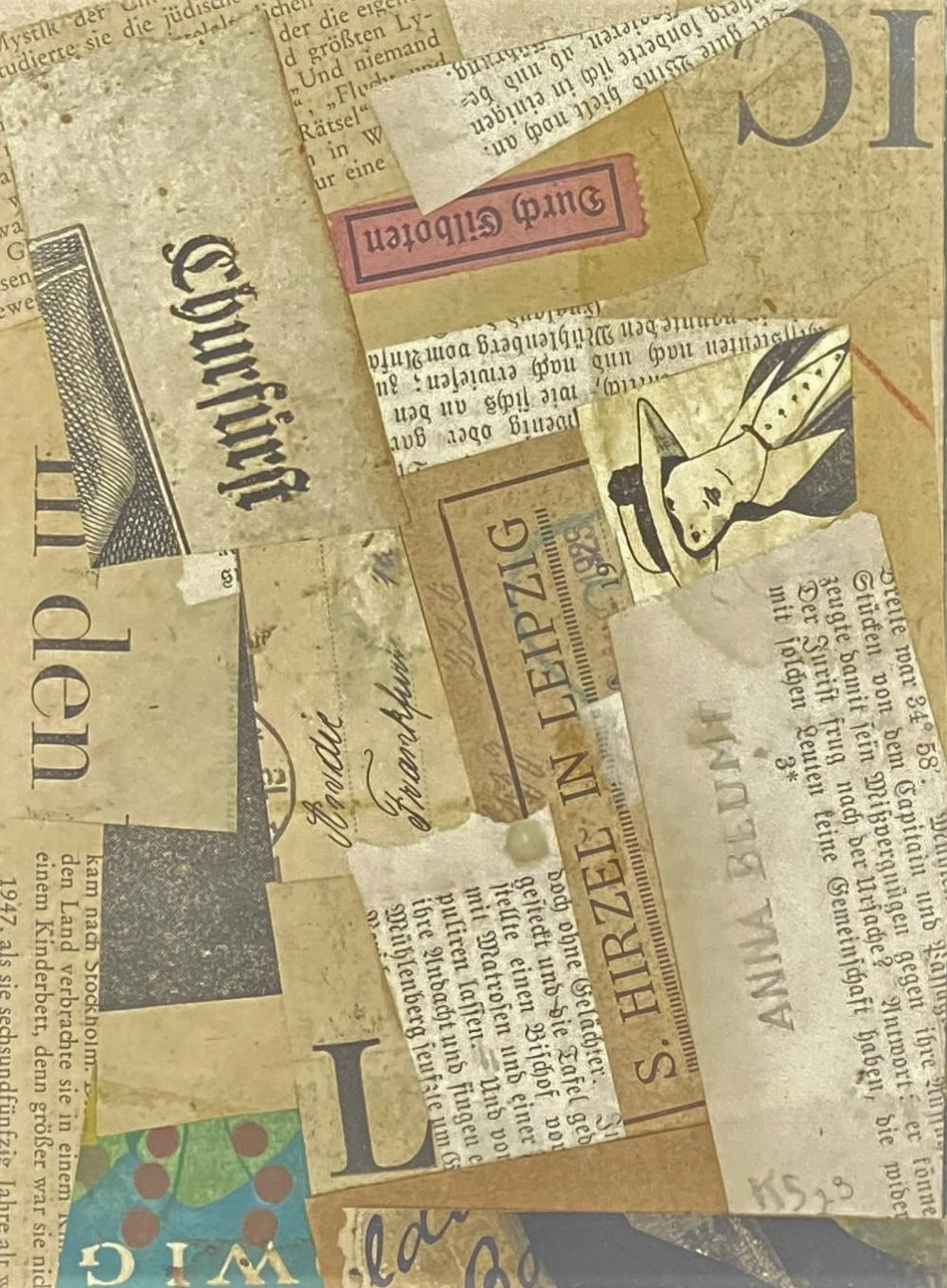 After Kurt Schwitters , Germany (20th Century), Anna Blum 1923, Collage