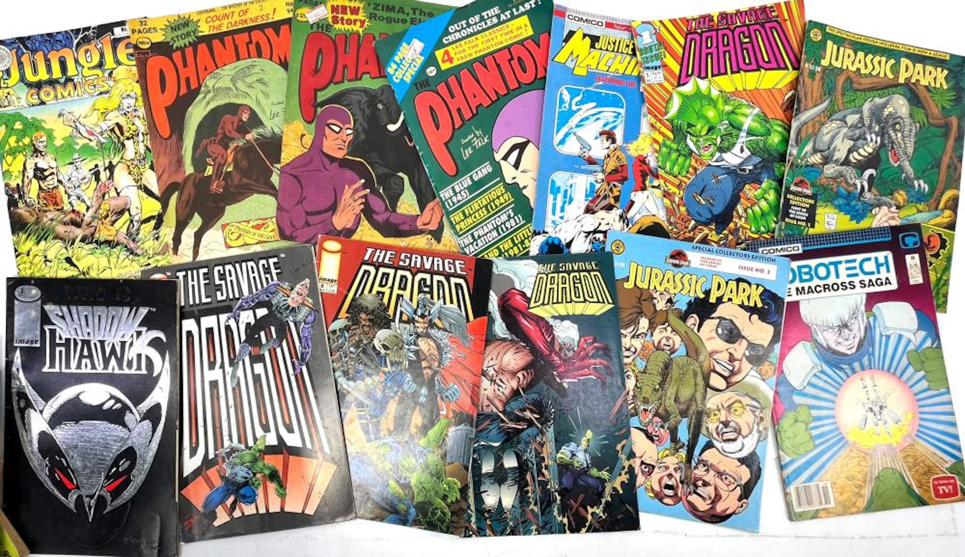 A Collection of Vintage Comic Books including The Phantom