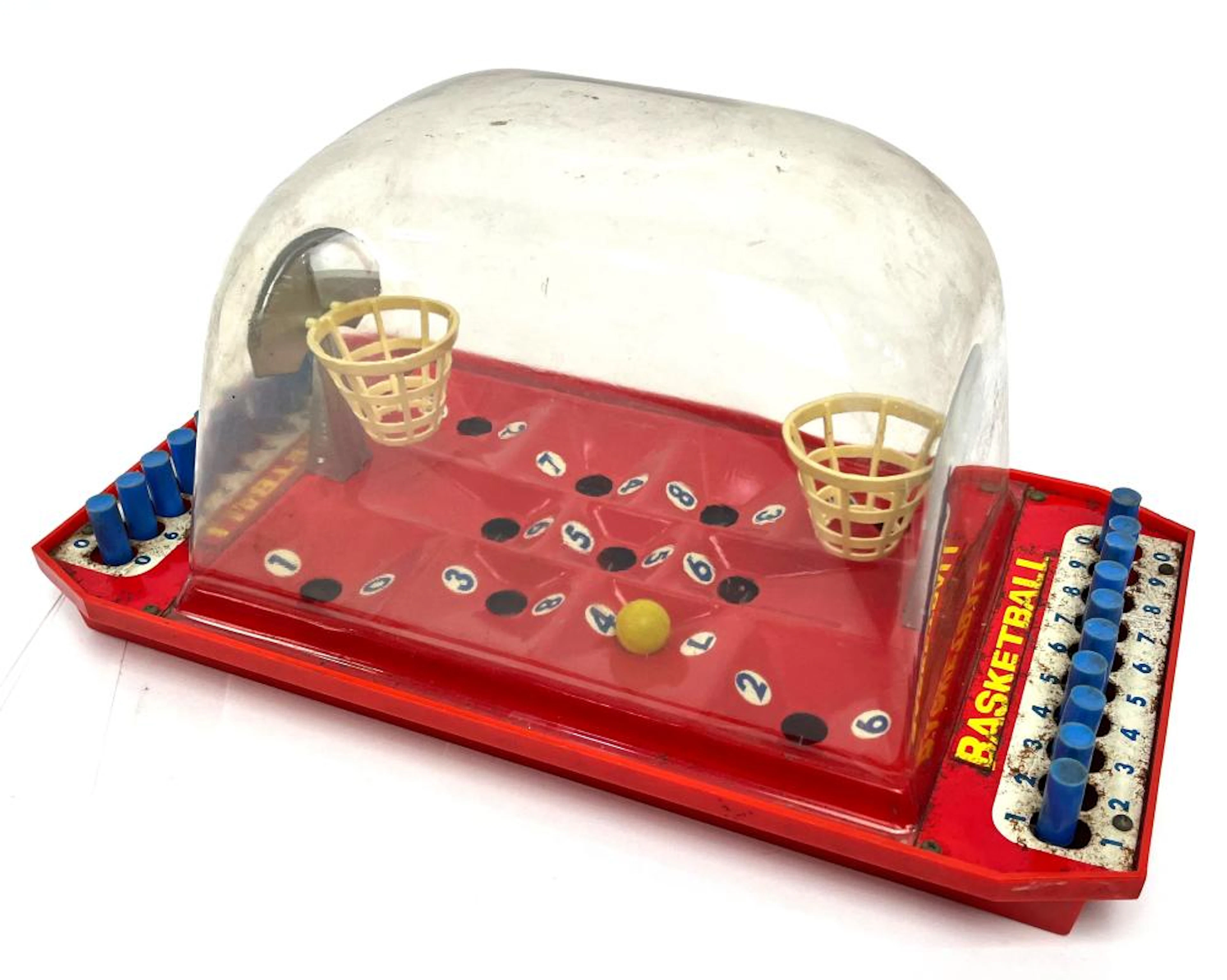 A Vintage Tin-Plate & Plastic Basketball Game