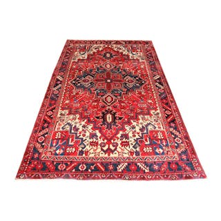 A Solid & Durable Persian Heriz Carpet - (RRP $3,800)