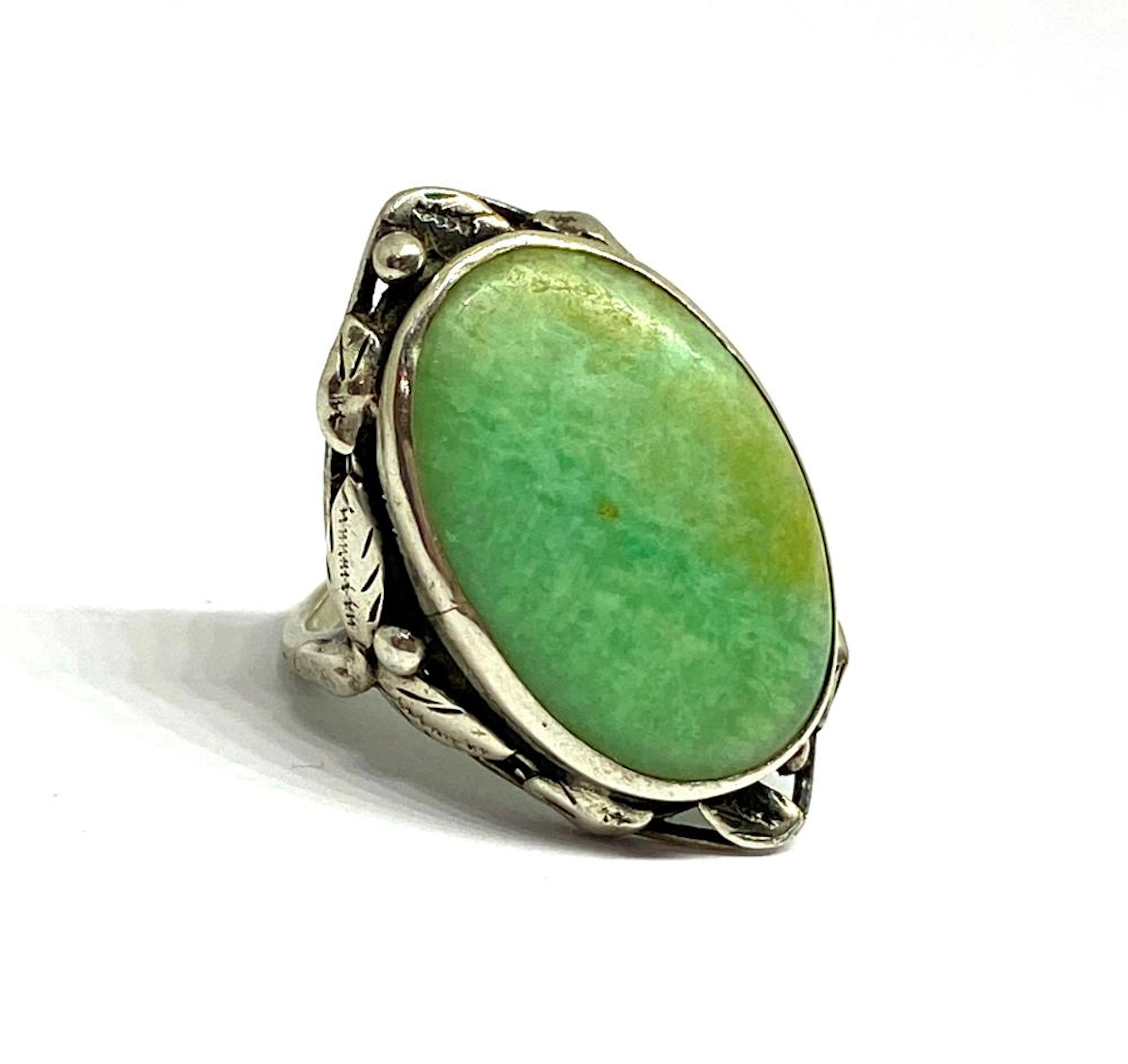 A Sterling Silver Amazonite Ring