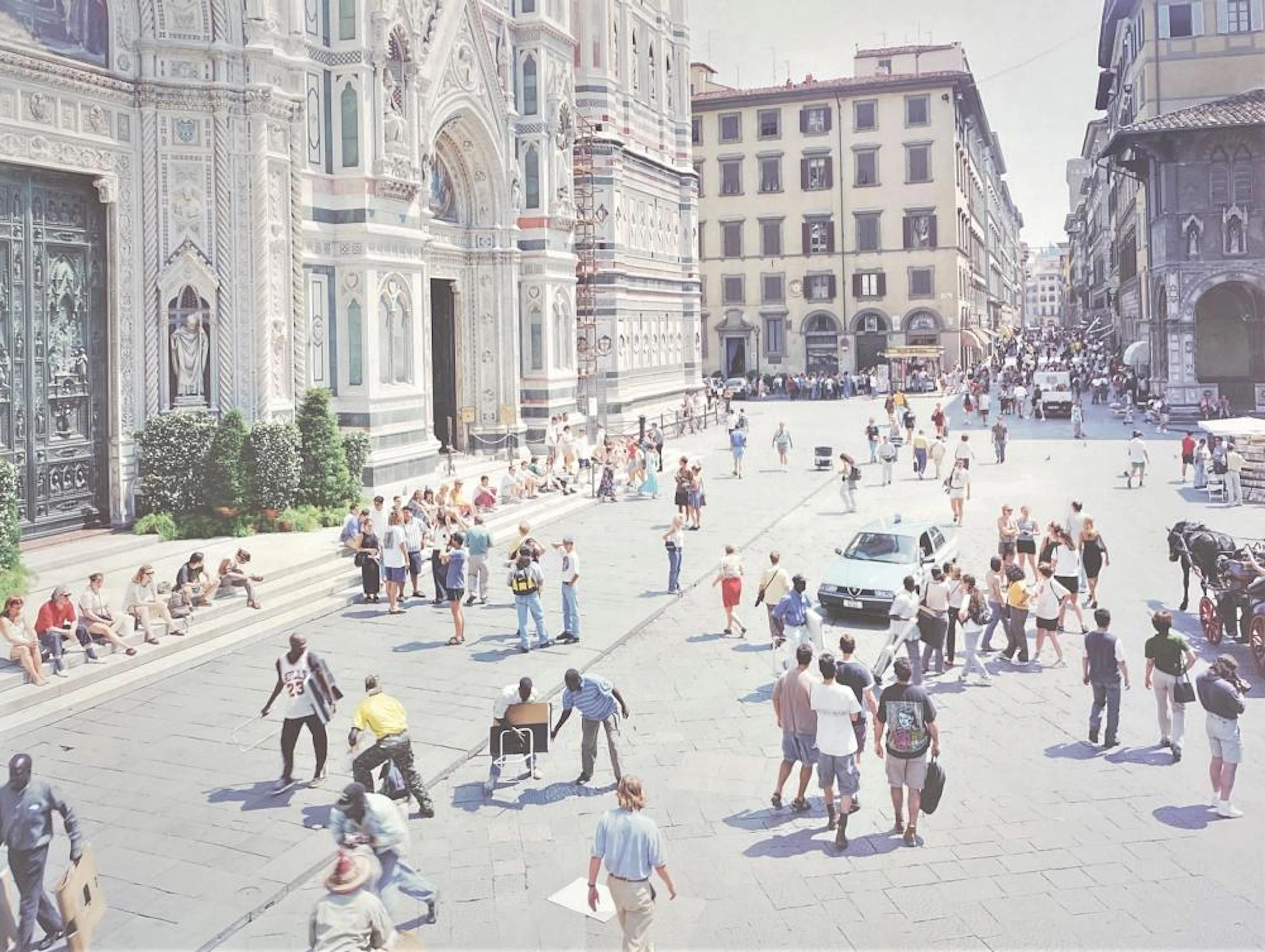 Massimo Vitali, Italy (b.1944), Piazza de Duomo Florence 2006, Offset lithograph