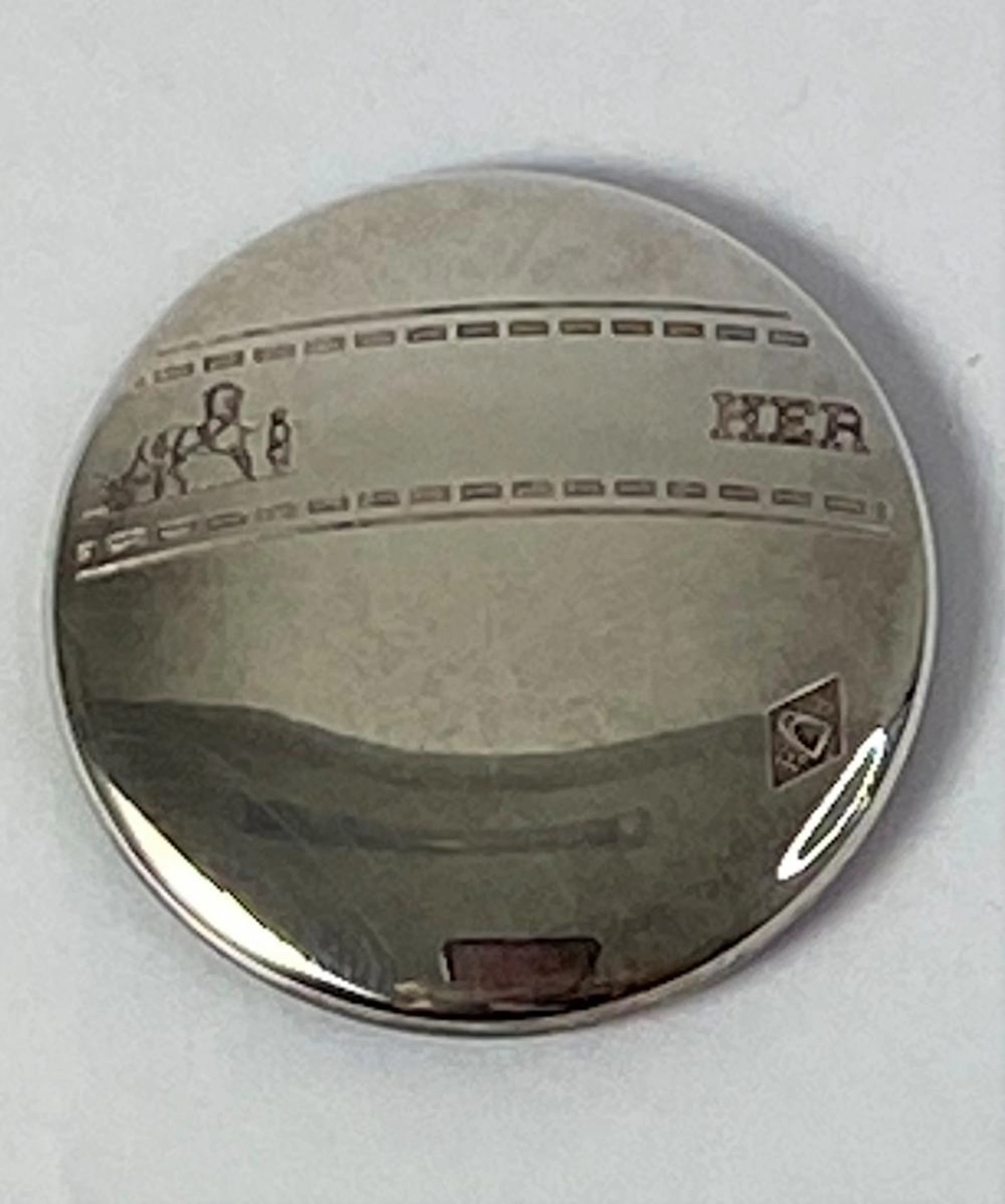 Hermes, Paris: Sterling Silver (925) Button/Brooch