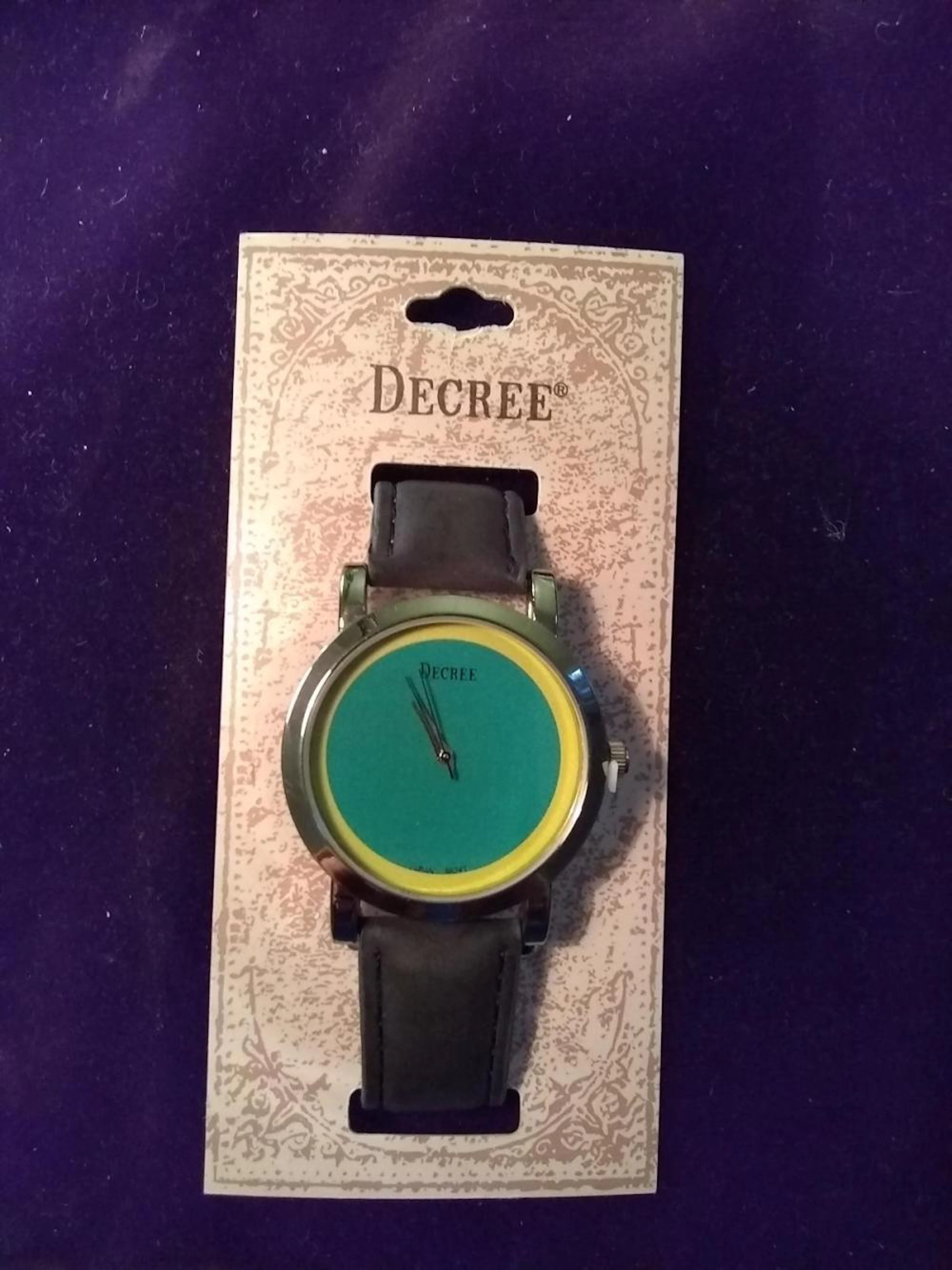 Fashion Jewelry - Decree JCPenny Green Face Watch NEW