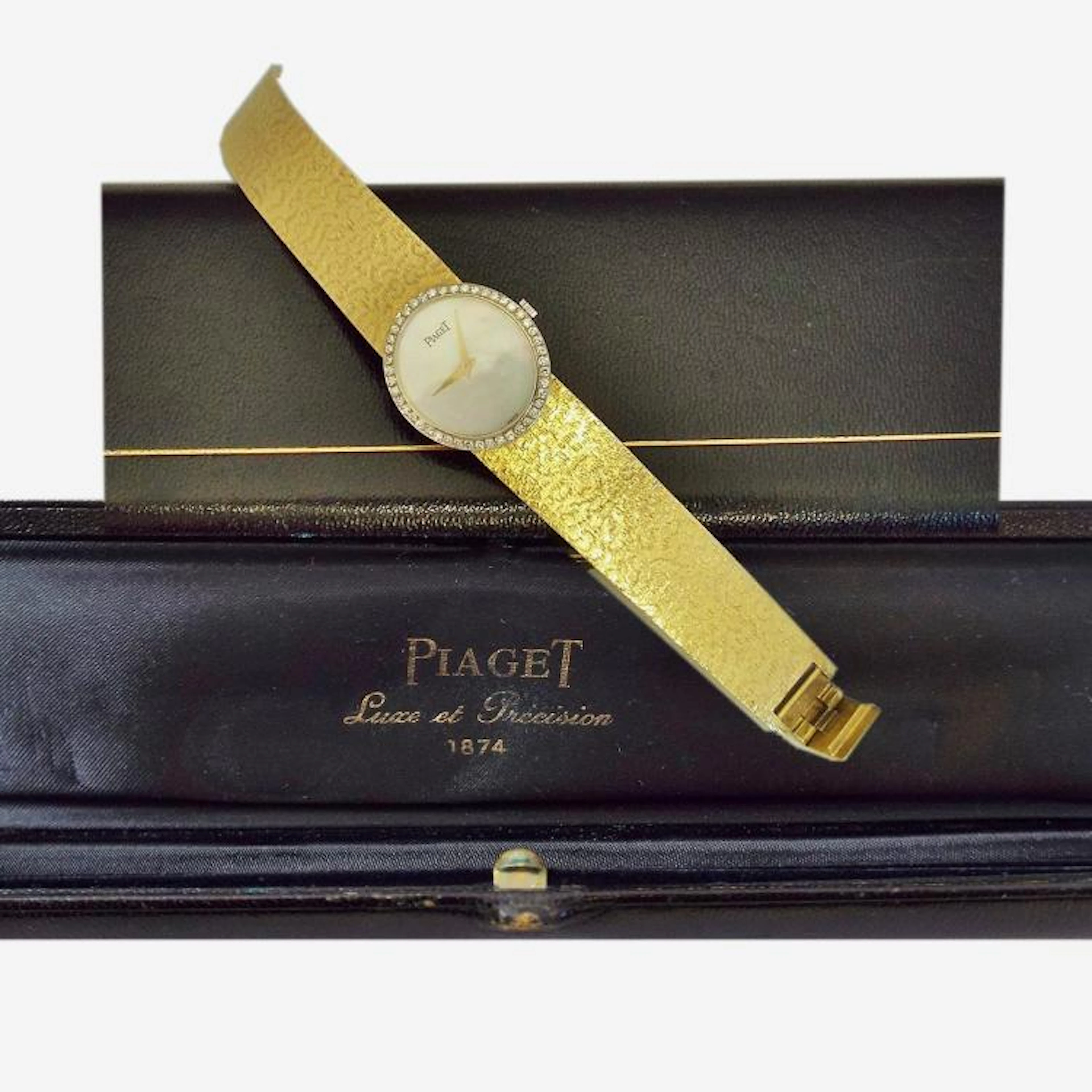 18K Y.G. Ladies' Piaget Watch w/Mother-of-Pearl Face...