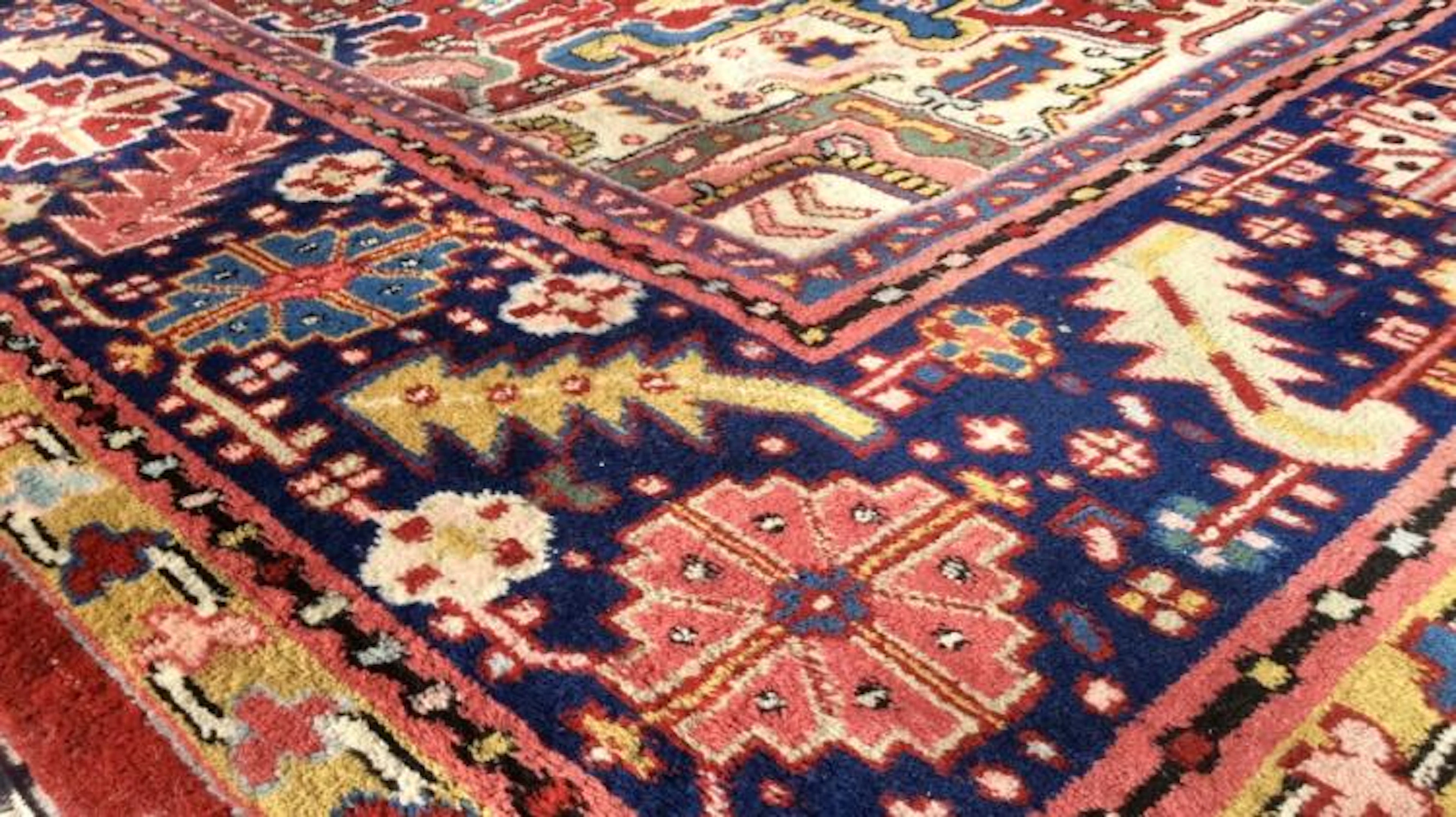 Handmade Vintage Indian Wool PileCarpet
