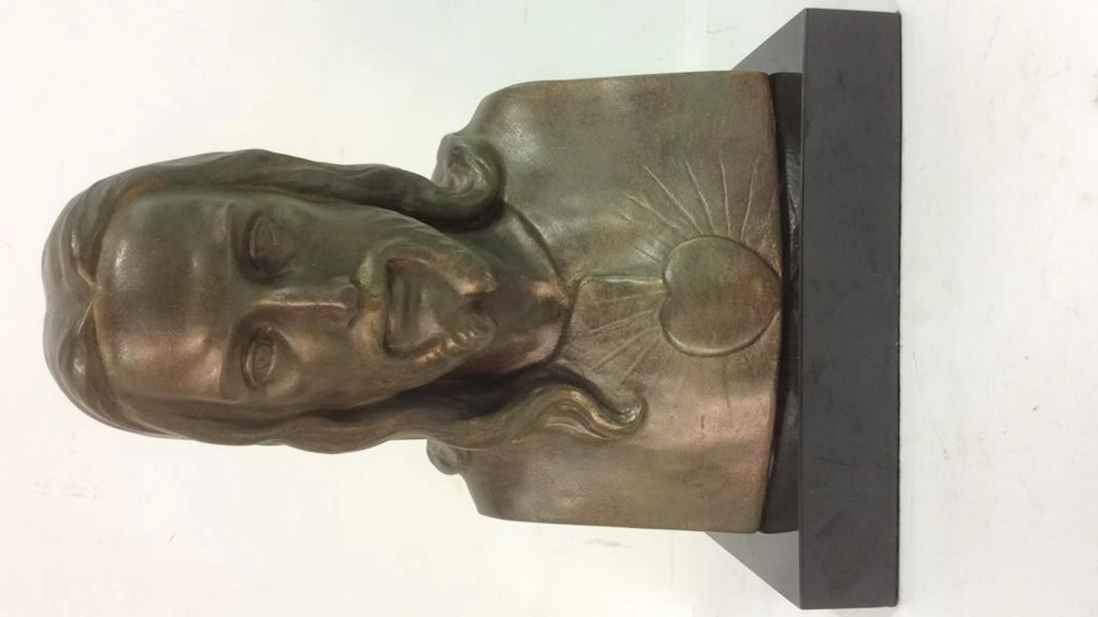 Religious Carved Jesus Figural W Base