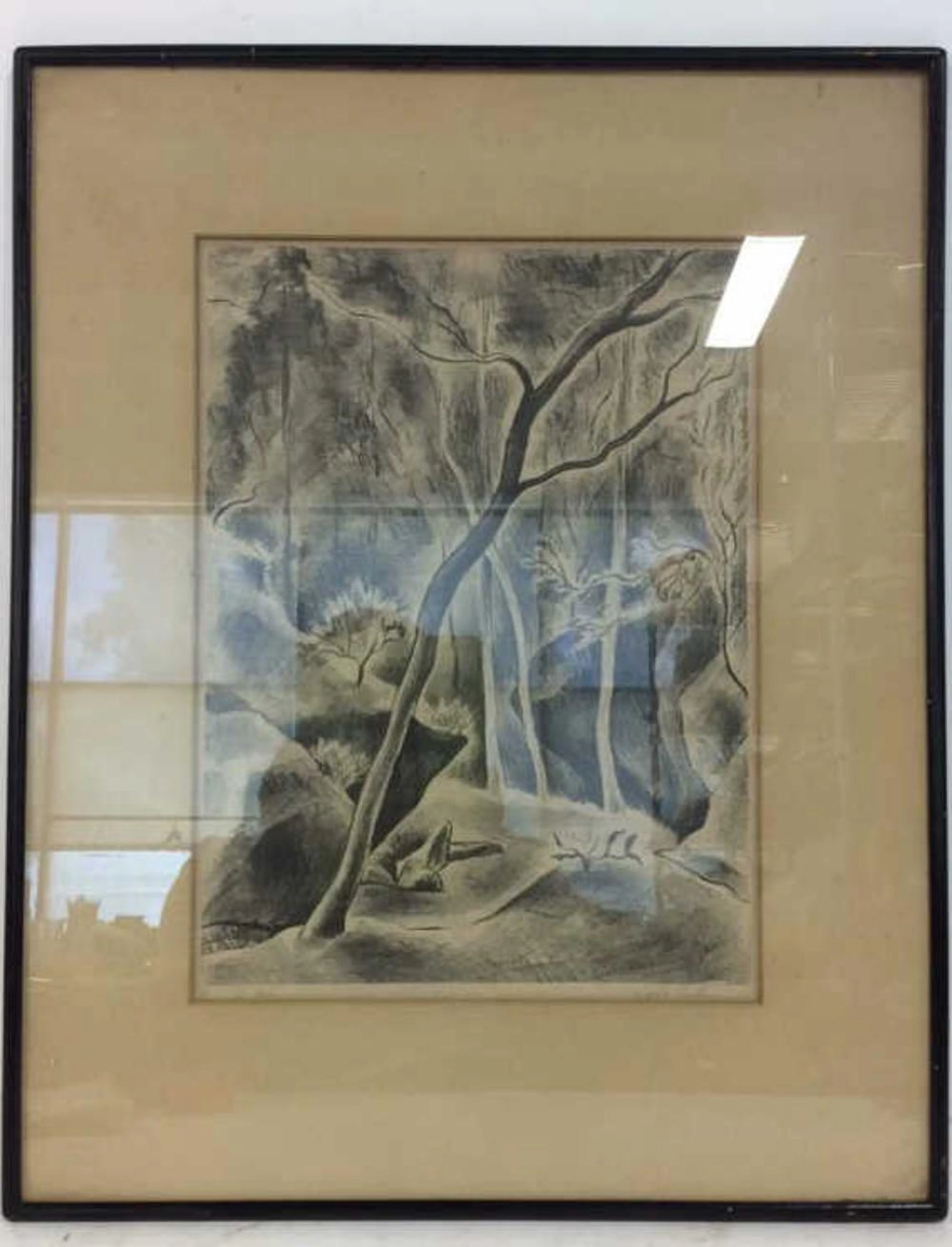 Signed Andree Ruellan Le Ravin Lithograph