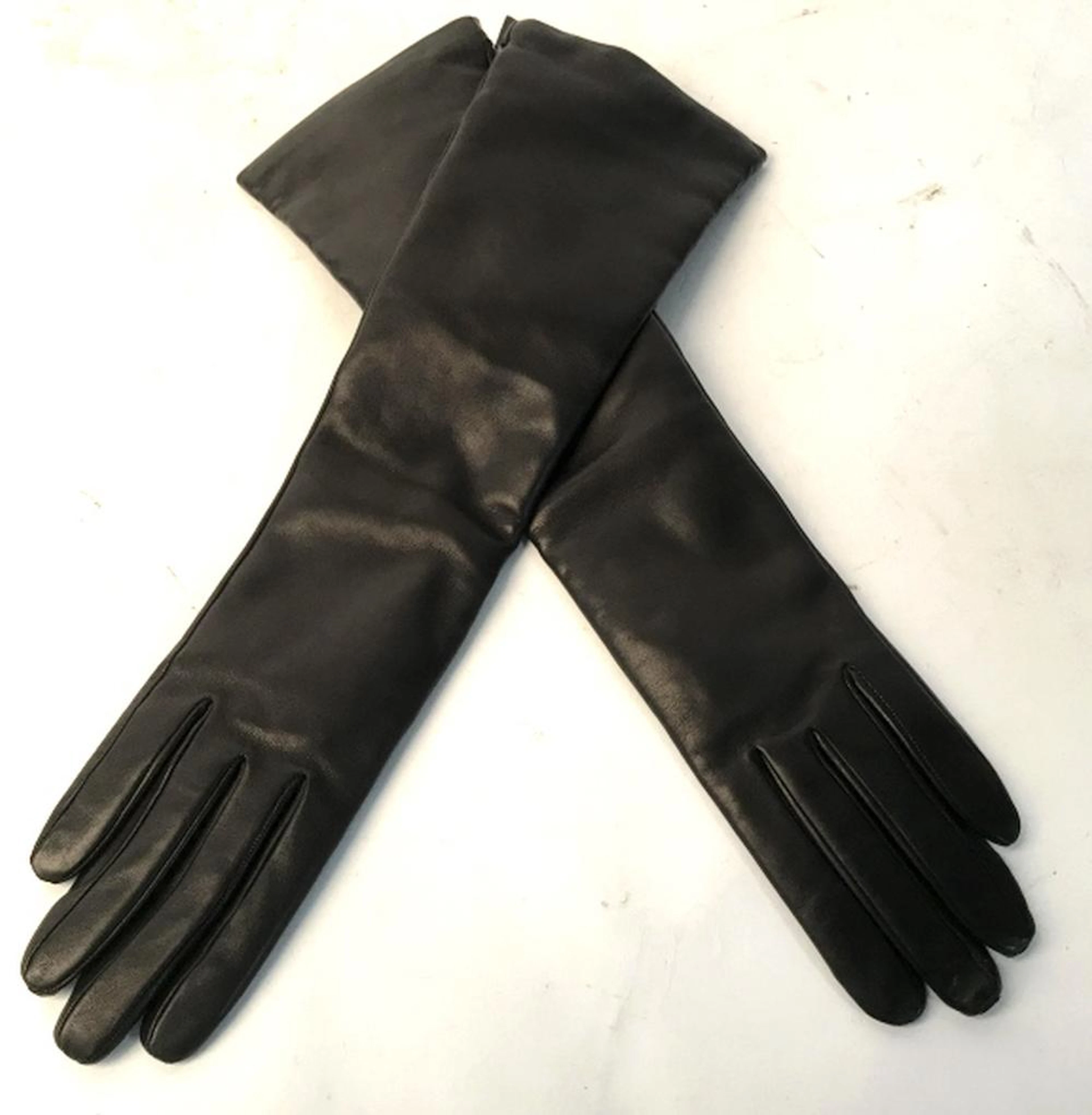 GIORGIO SERMONETA Leather Elbow Gloves