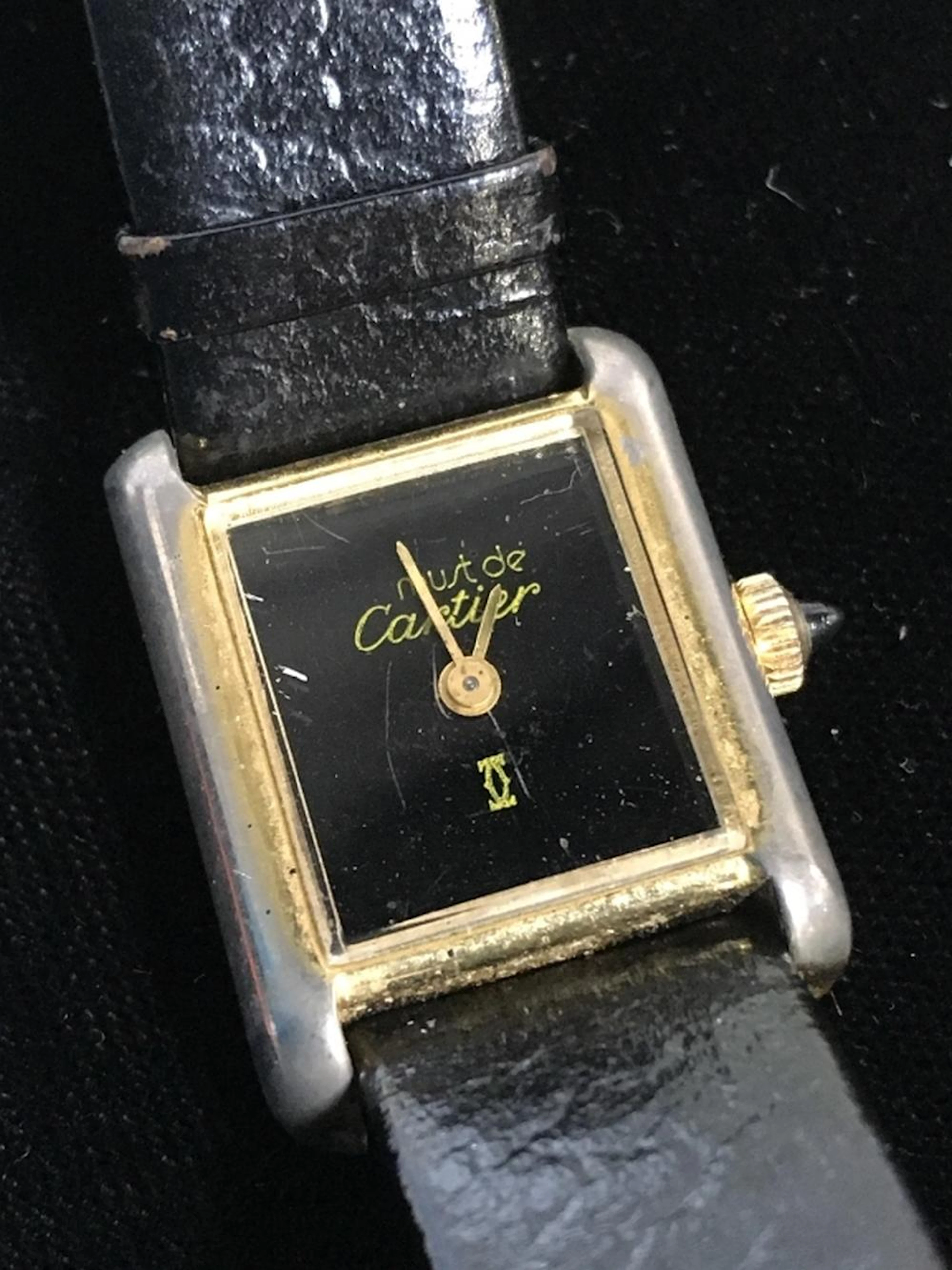 Vintage Must de CARTIER Tank Wristwatch