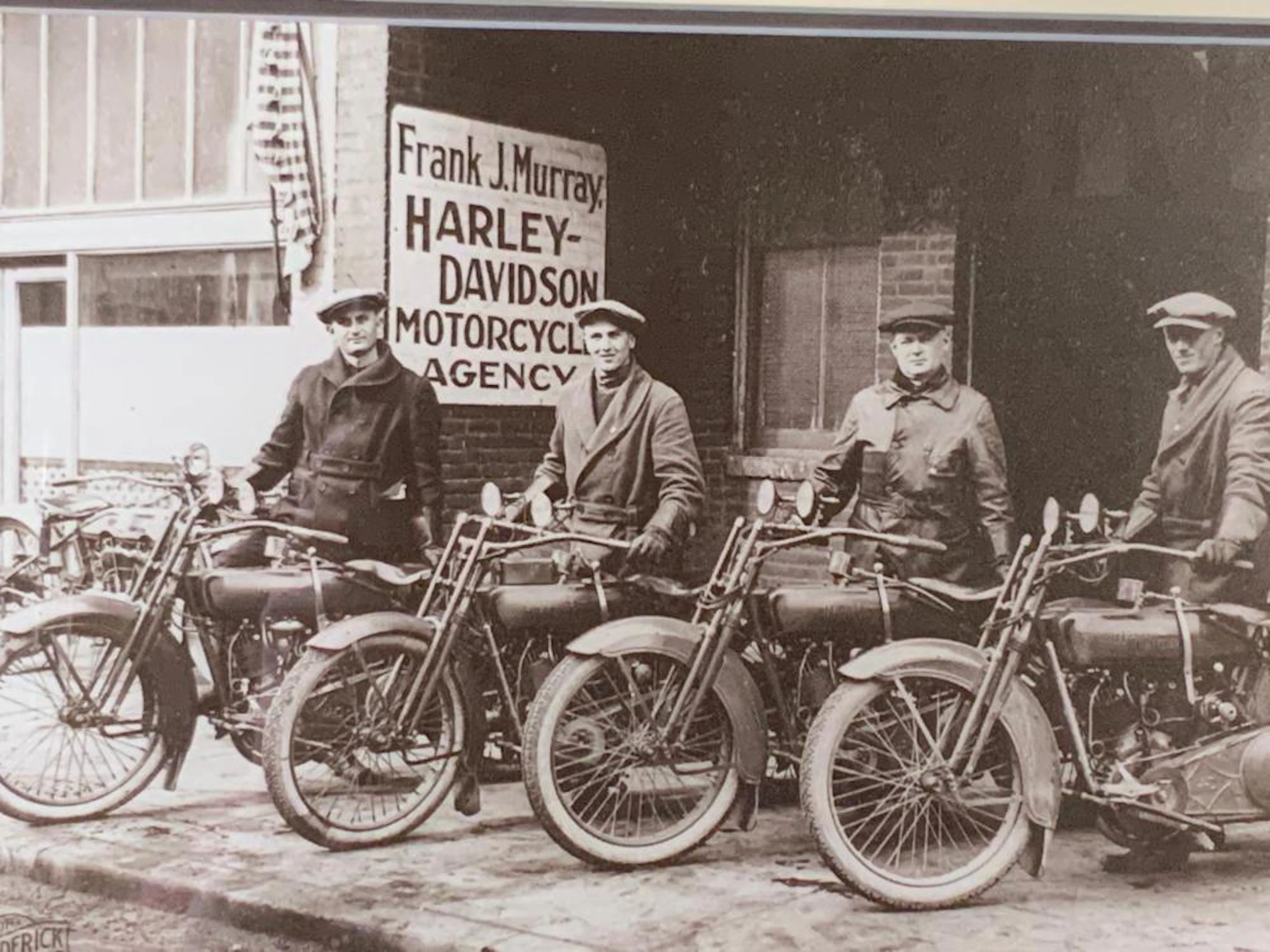 1914 Vintage Harley Davidson Photograph